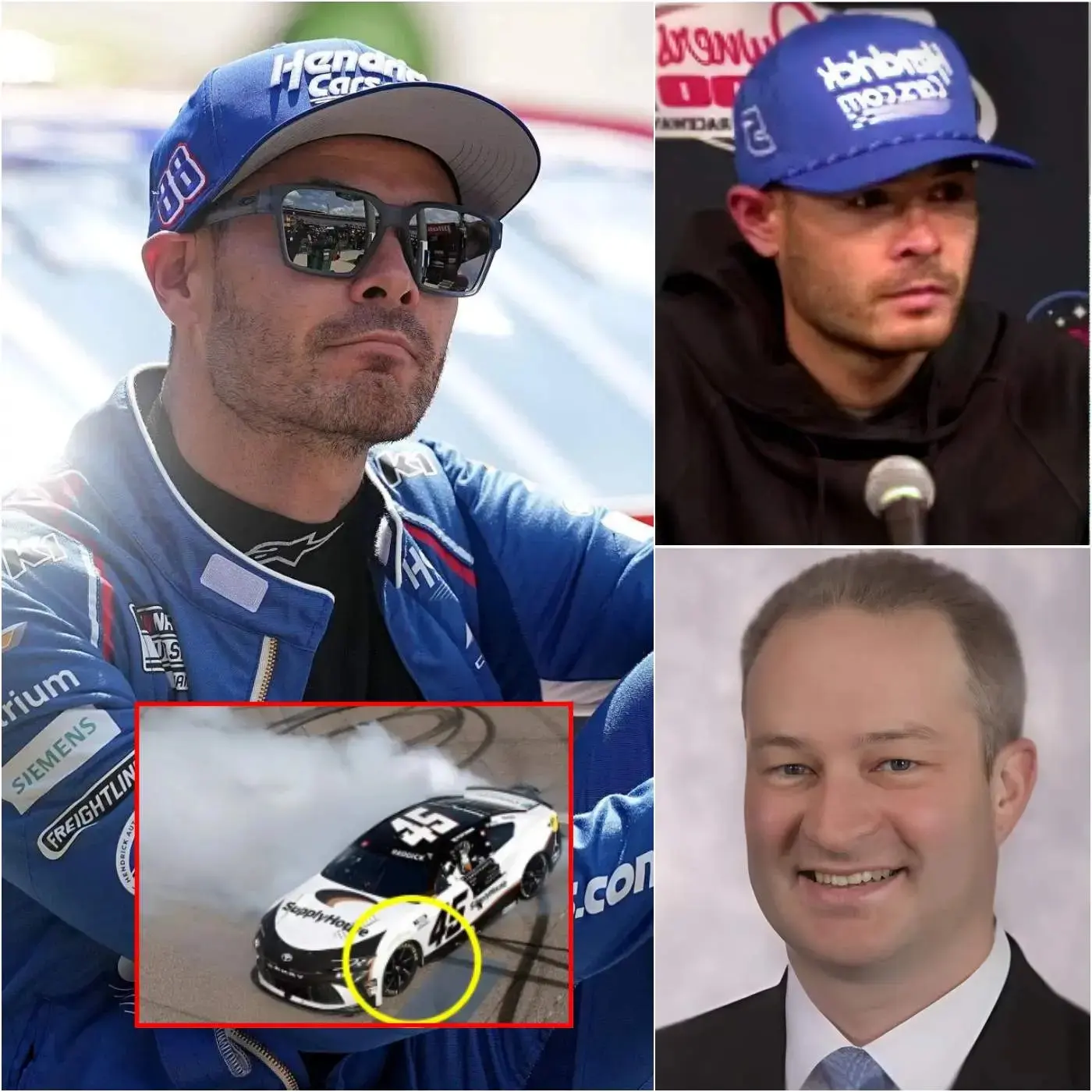 Cover Image for 🚨ENGINE CHEATING ALLEGATIONS EXPOSED — THIS COULD SHAKE THE ENTIRE NASCAR WORLD! After finishing second at the 2026 AdventHealth 400 at Kansas Speedway, Kyle Larson has broken his silence and dropped a bombshell accusation directly at the race winner — Tyler Reddick