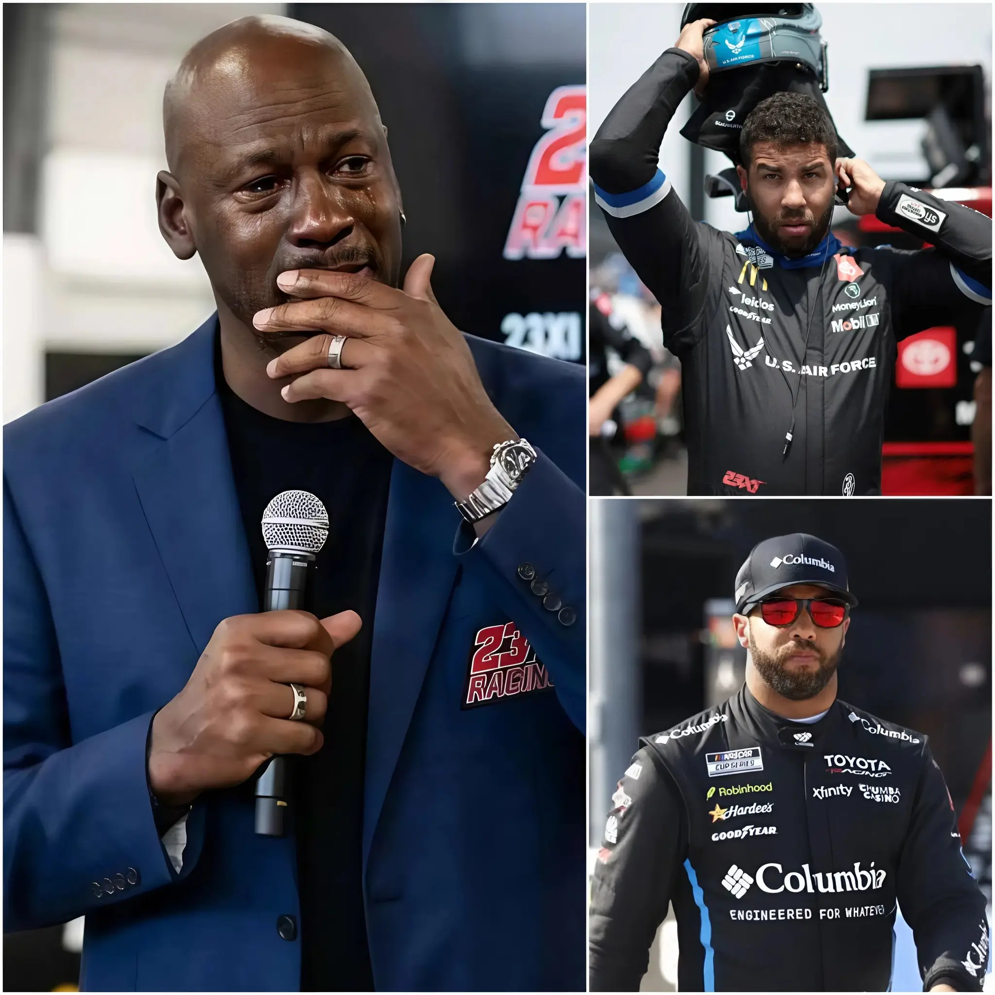 Cover Image for 🚨JUST 10 MINUTES AGO: NBA legend and 23XI Racing co-owner Michael Jordan has broken his silence with a powerful statement, stepping up to defend Bubba Wallace amid intense criticism following recent races: “What is happening to him is a crime against NASCAR — a clear betrayal of everything this sport stands for.