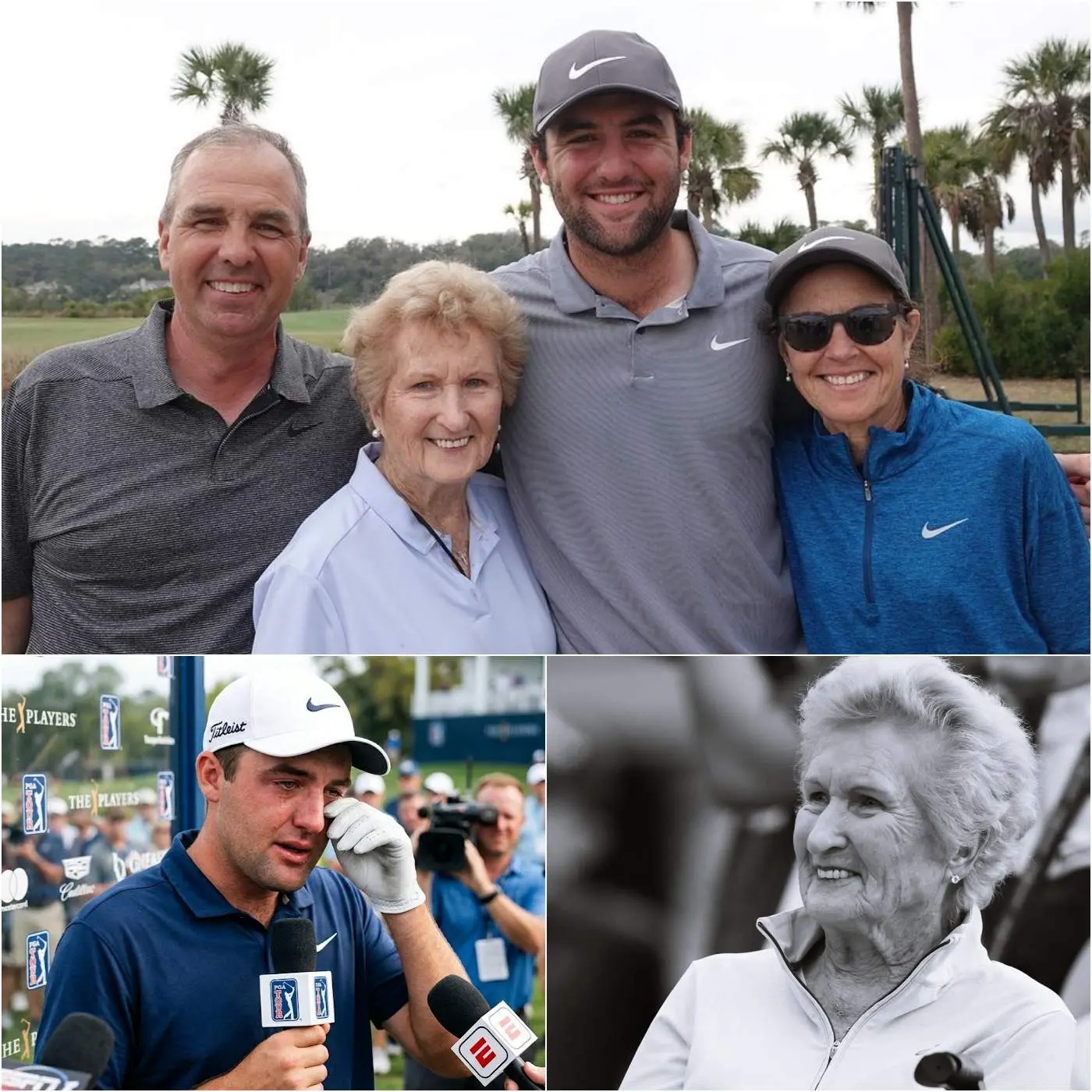 Cover Image for 😢SAD NEWS: 30 minutes ago, the American Golf Federation sent its deepest condolences to Scottie Scheffler; currently, his mother is…