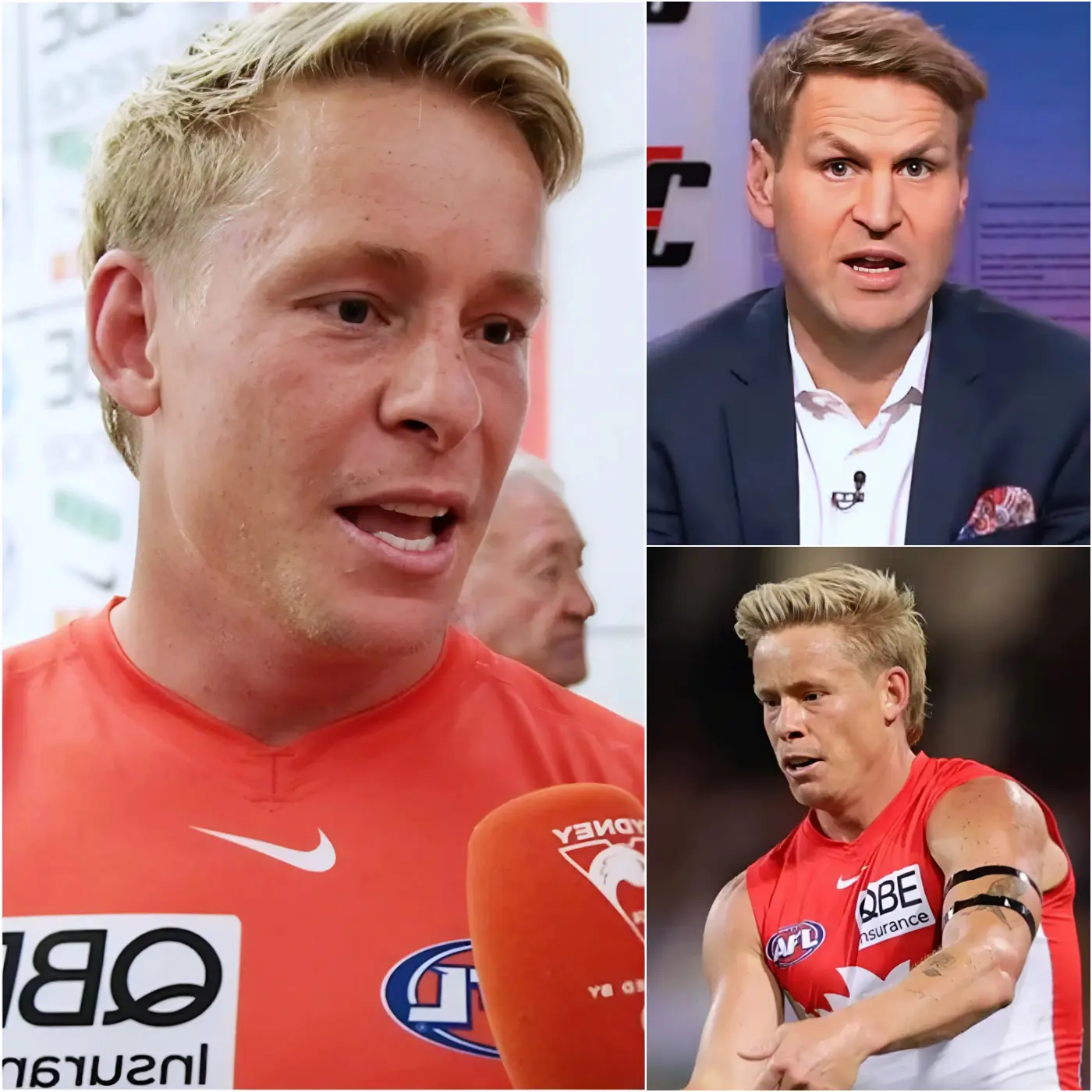 Cover Image for “DON’T DRAG MY FAMILY OR MY COUNTRY INTO THIS.” That was the powerful response from Isaac Heeney after being publicly criticized by outspoken AFL commentator Kane Cornes, one of the most influential and controversial voices in the competition.