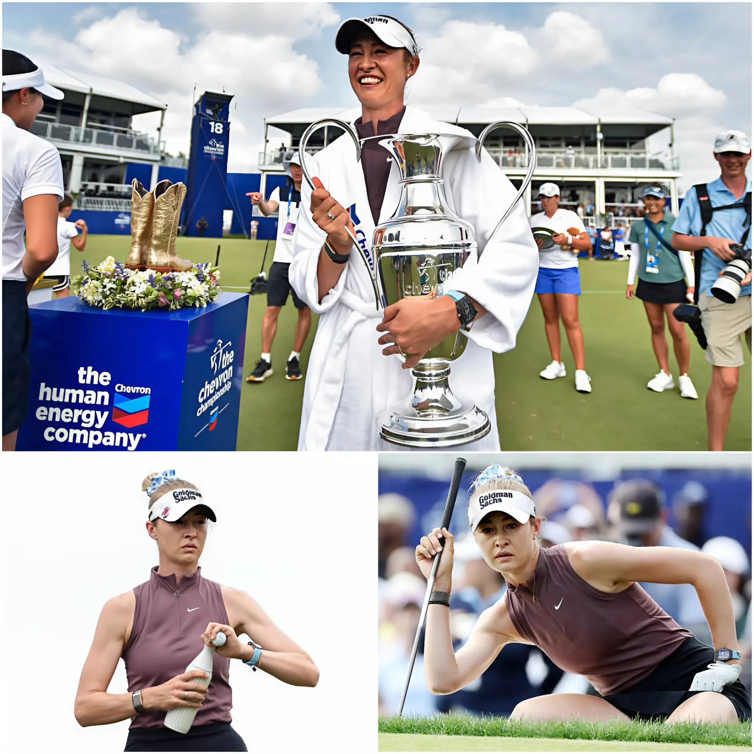 Cover Image for ⛳🔥 Nelly Korda continues her dominance over women’s golf as Nelly Korda captures victory at The Chevron Championship, securing the third Major title of her career and further solidifying her undisputed No. 1 position on the LPGA rankings.