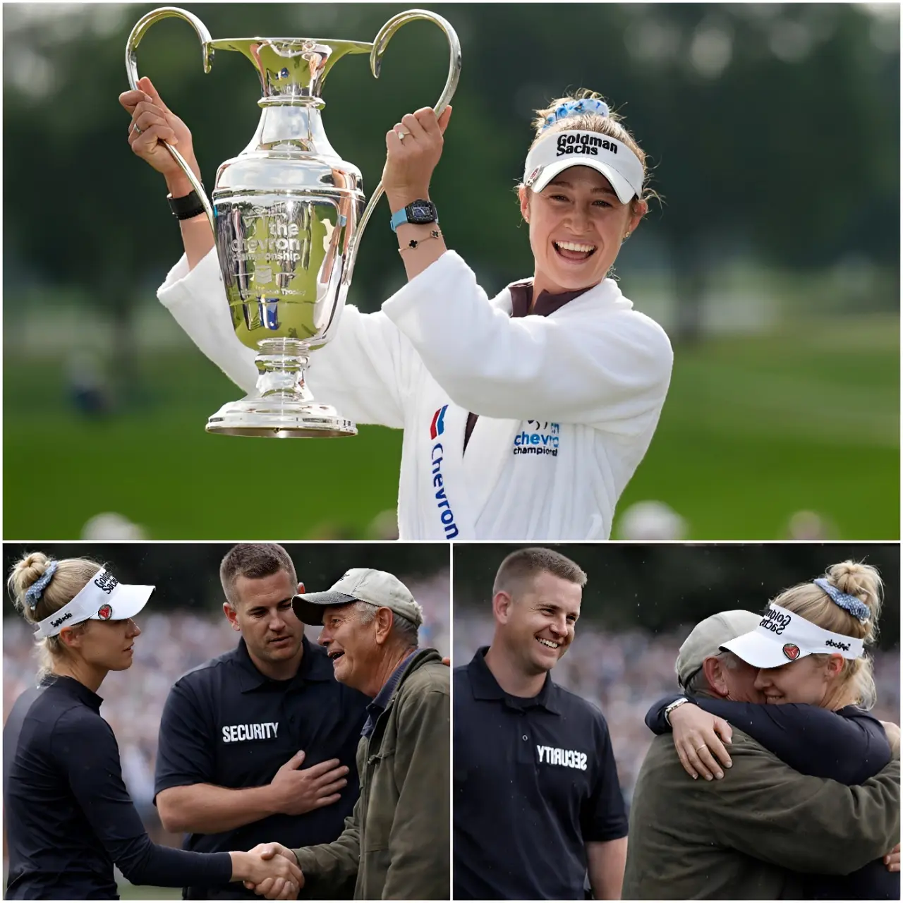 Cover Image for “It’s alright, let him come closer.”🔴 With those gentle words, Nelly Korda stopped the security team’s rigid intervention in its tracks.