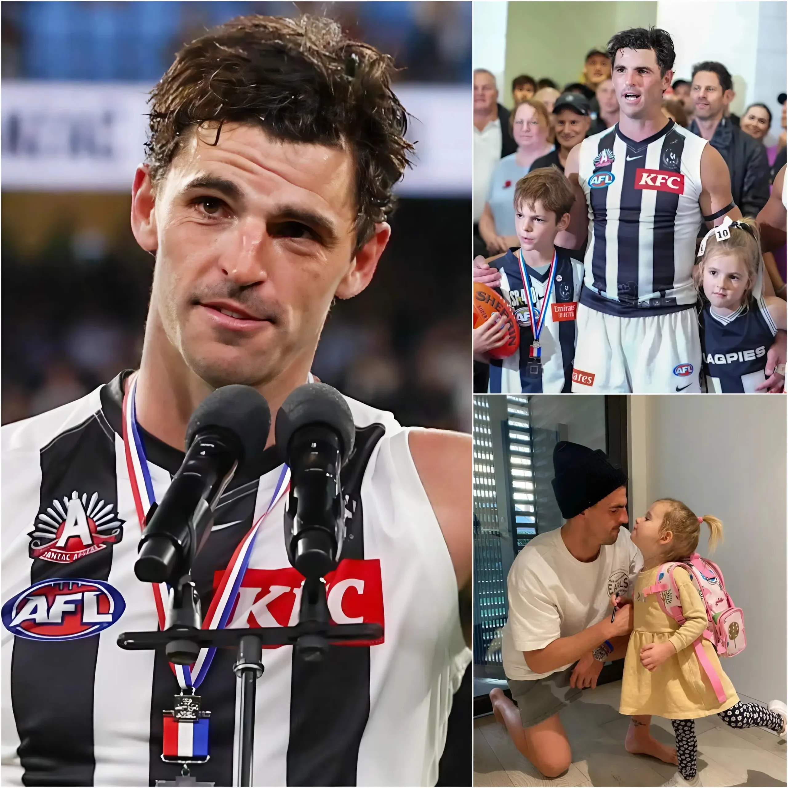 Cover Image for 💔 “DAD, I MISS YOU SO MUCH…” — The entire Australian sports community fell silent during the heartbreaking moment when Scott Pendlebury’s daughter choked back tears, just wanting to be by her father’s side.