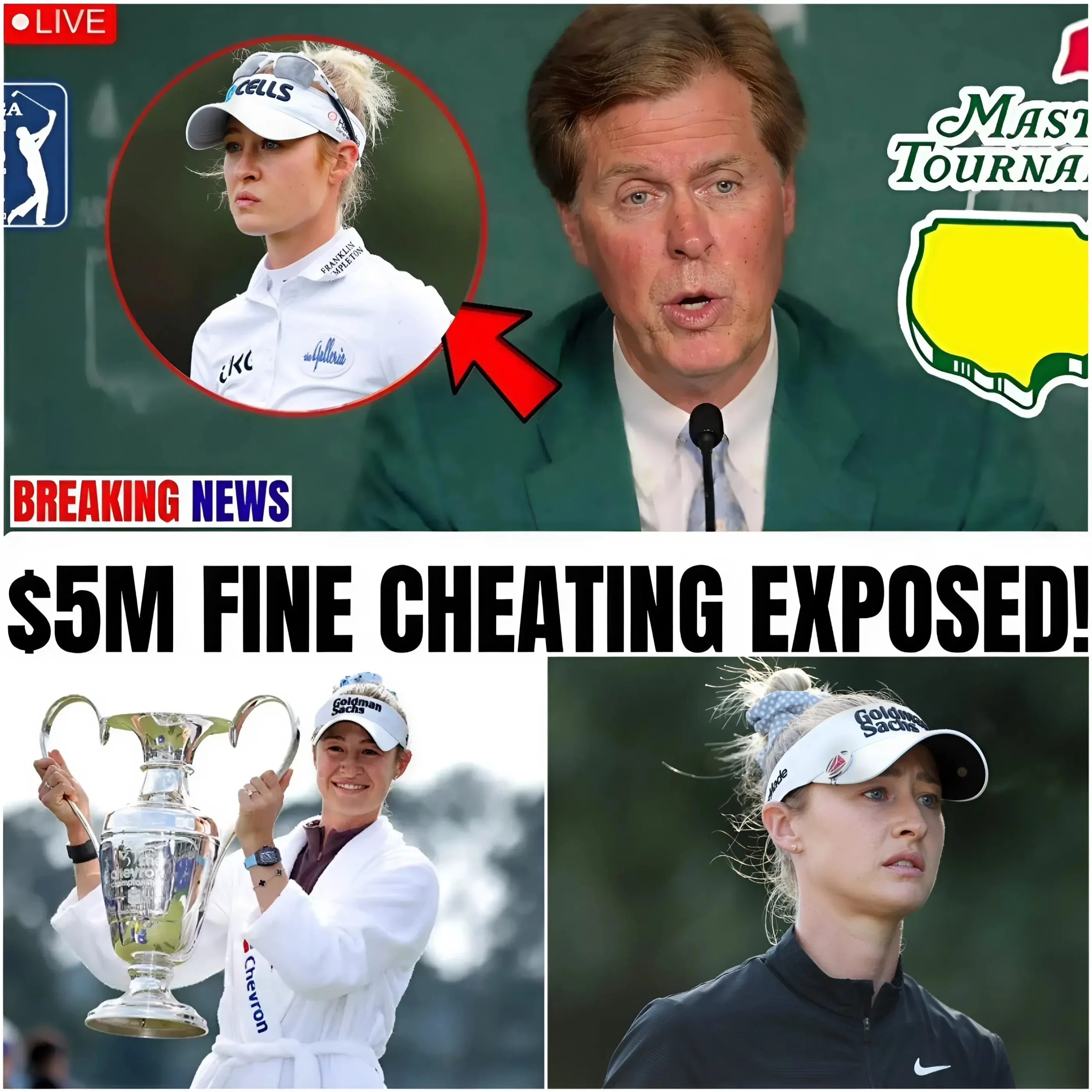 Cover Image for 🚨🔥BOMBSHELL! Nelly Korda Slapped with Massive $5 Million Fine After Winning The Chevron – LPGA Tour Explodes👇
