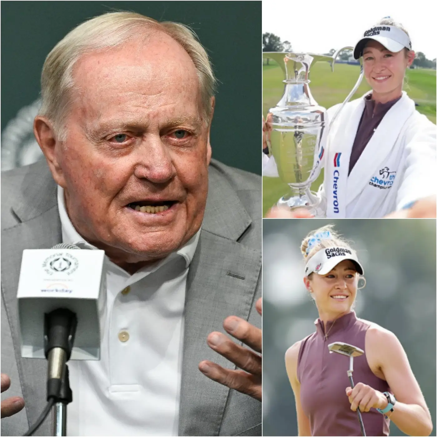 Cover Image for SURPRISE 🚨: Golf icon Jack Nicklaus has finally spoken out, delivering a forceful and emotional defense of Nelly Korda after a surge of criticism followed her triumph at The Chevron Championship 2026