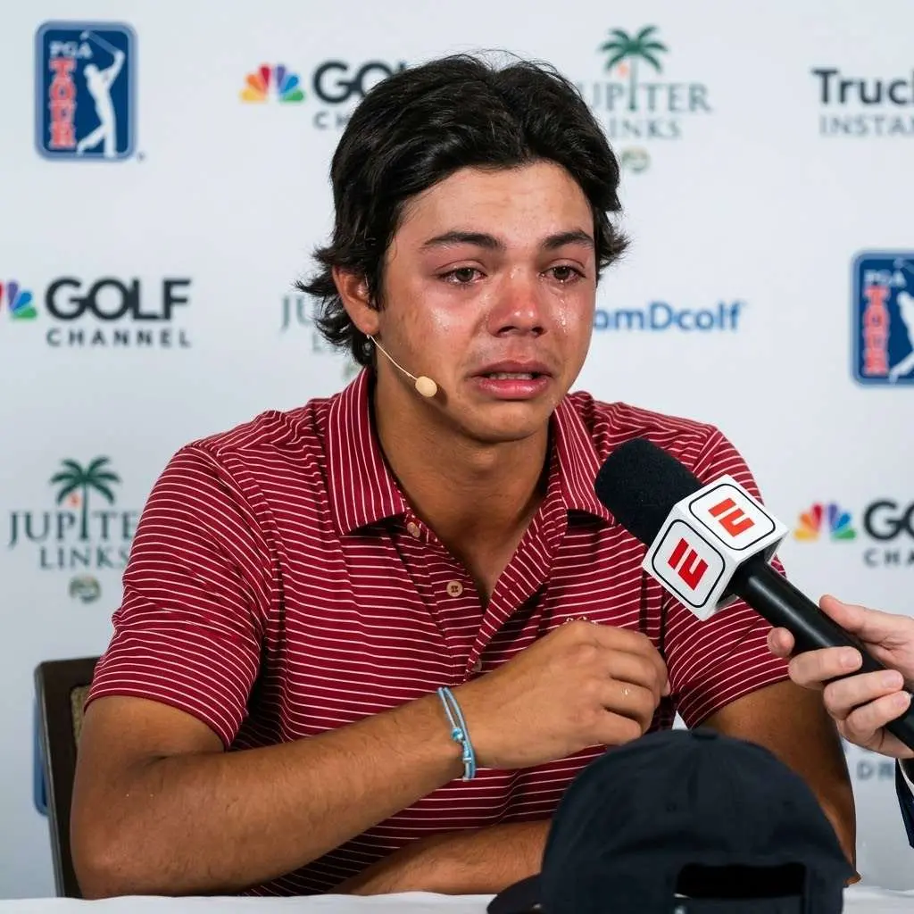 Cover Image for 😢💔 “I AM NOT A COPY OF MY FATHER…” After six years marked by silence and relentless scrutiny, Charlie Woods has finally spoken, cutting through the storm that has surrounded the golf world with a brief 15-word statement that sent shockwaves across the sport