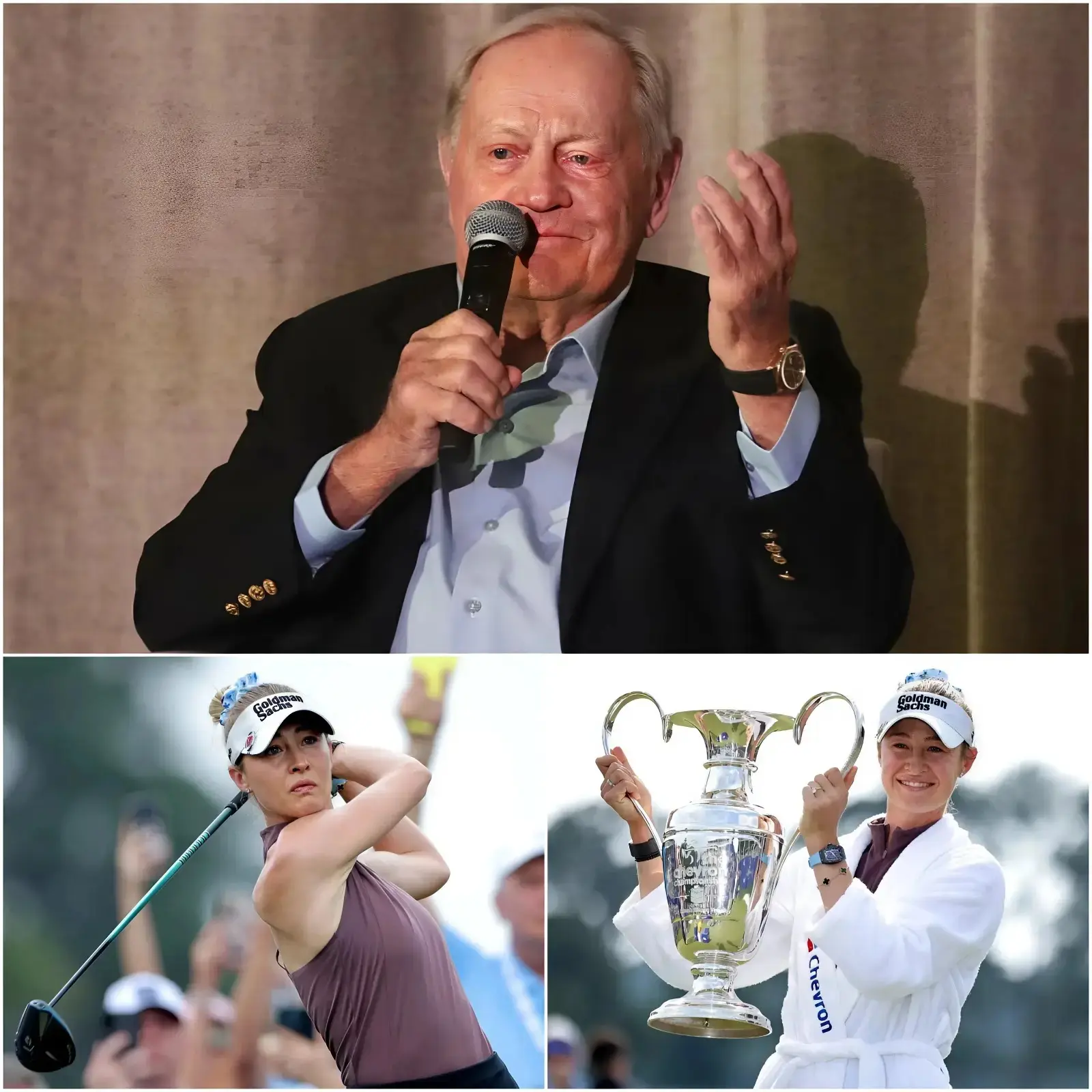 Cover Image for SURPRISE 🚨: Golf legend Jack Nicklaus has broken his silence with a powerful statement, defending Nelly Korda amid a wave of harsh criticism following her victory at the Chevron Championship 2026: ‘What is happening to her is a crime against golf