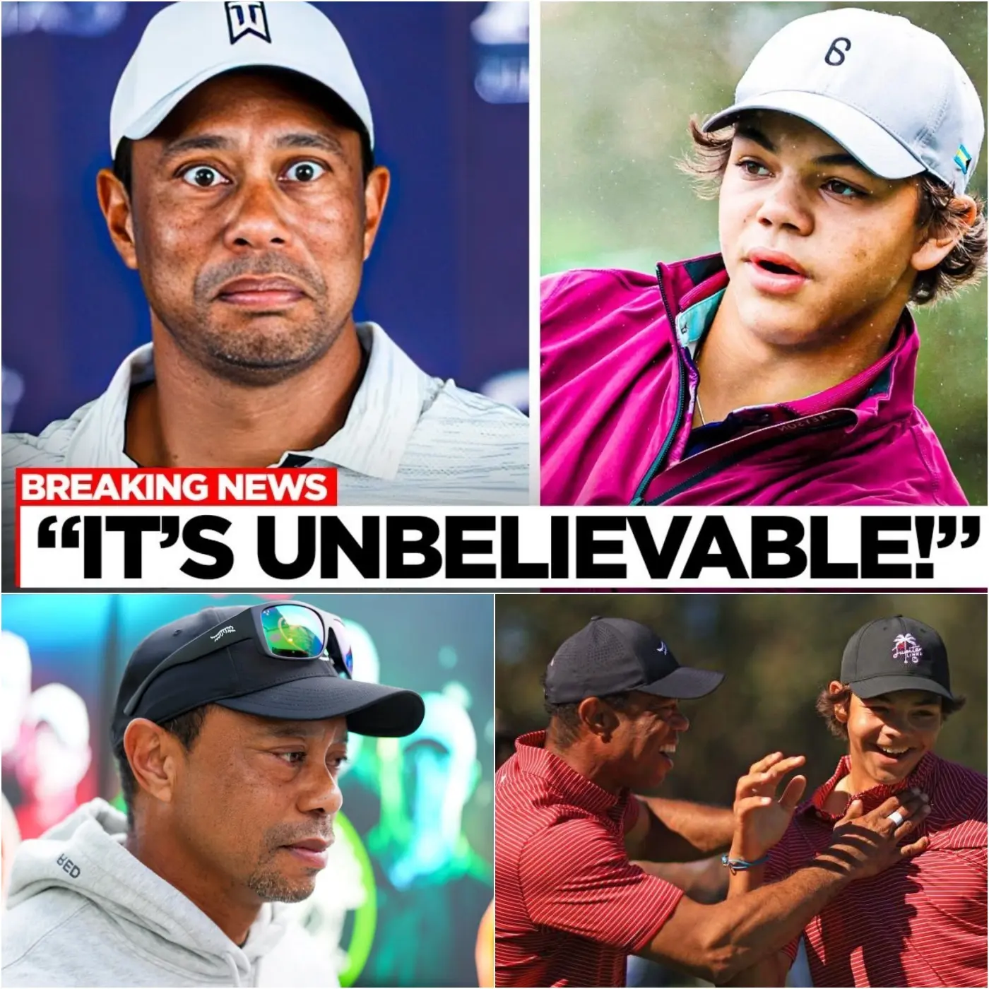 Cover Image for 🔥 UNBELIEVABLE! CHARLIE WOODS JUST MADE HISTORY — AND EVEN TIGER NEVER DID THIS!