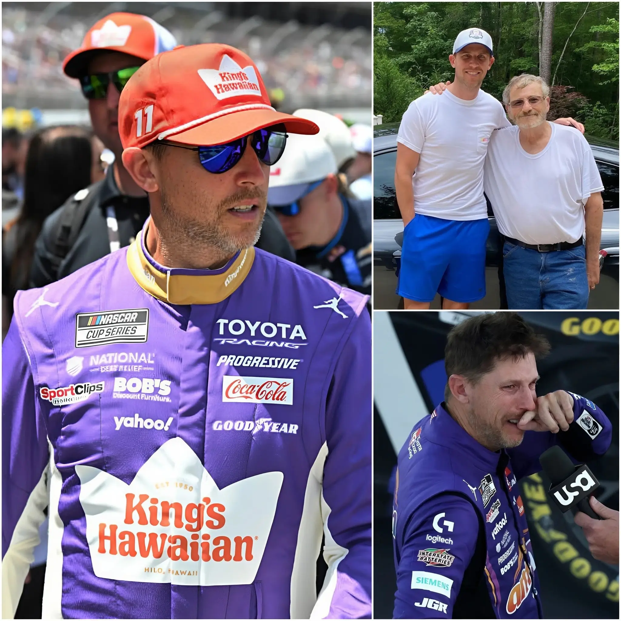 Cover Image for HEARTBREAKING NEWS: Denny Hamlin opens up for the first time about the darkest period of his life after losing his father—“I tried to be strong, but inside I was falling apart every day…” His tearful words brought tears to fans’ eyes, but what left everyone speechless was the moment he revealed the last thing his father said before he passed away…