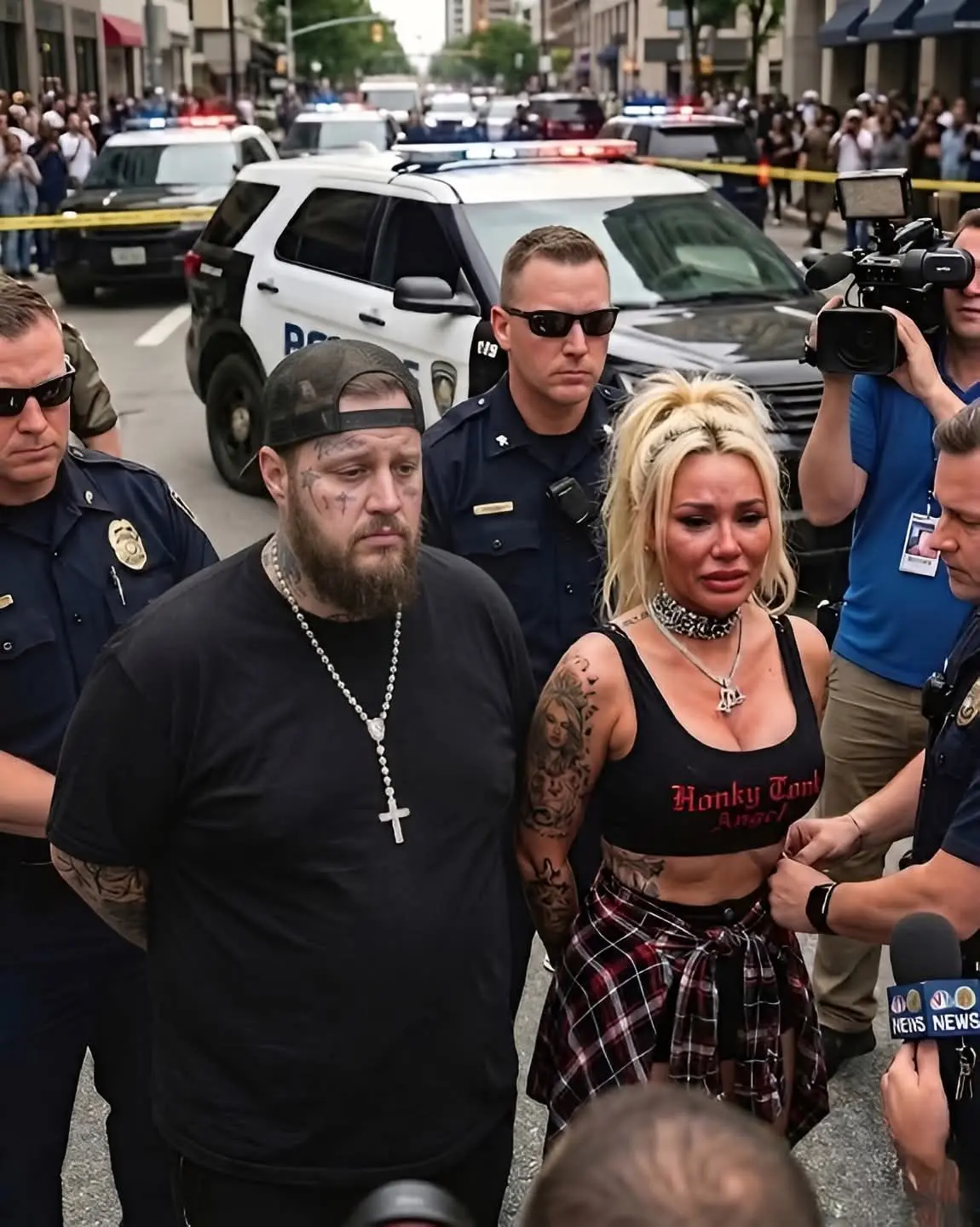 Cover Image for Jelly Roll and Bunnie Xo’s Estate Raided: Human Remains Found Buried in Garden