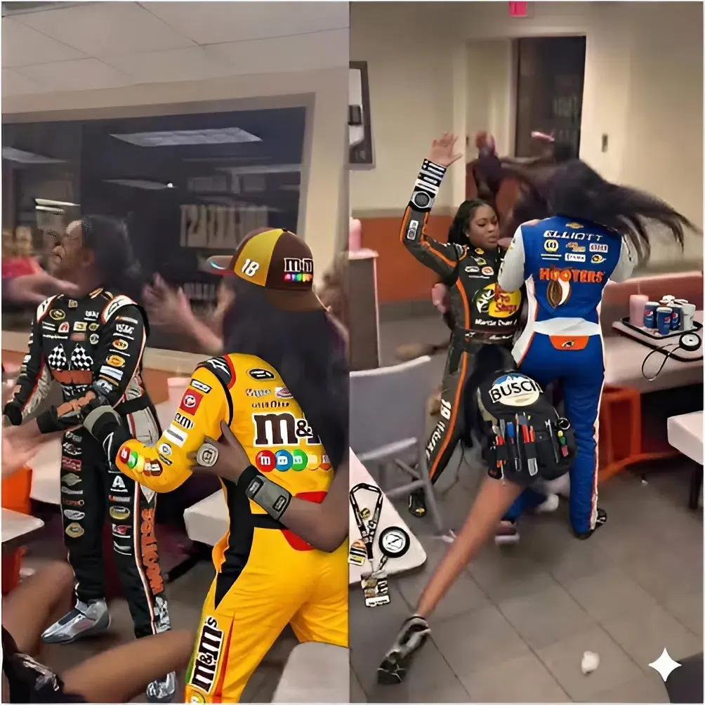 Cover Image for 😡Chaos erupted inside a Whataburger as the girlfriend of a JR Motorsports star clashed with multiple women, throwing haymakers, ripping clothes and wigs in a wild all-out brawl caught on video footage quickly spread online.