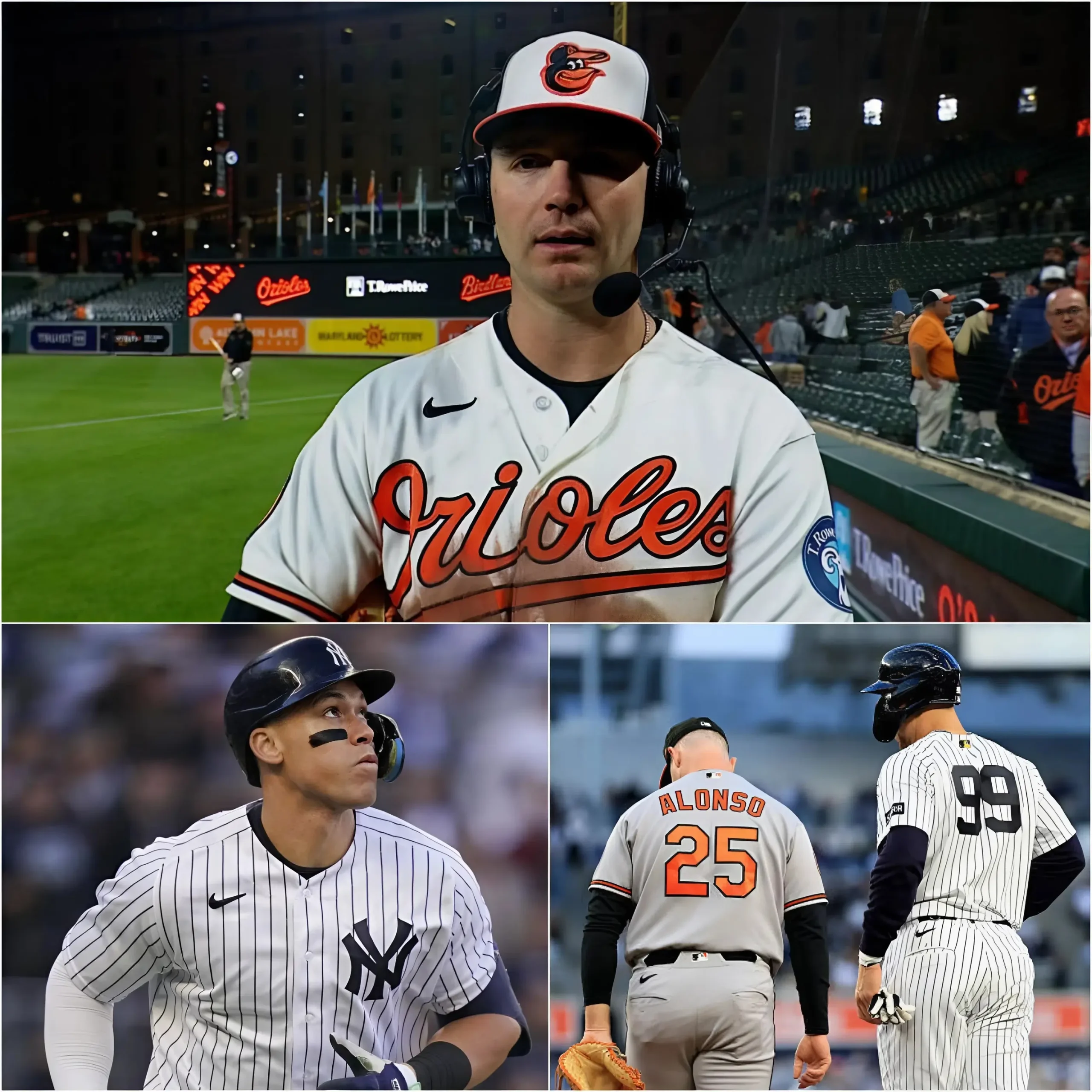 Cover Image for “IF THEY WANT THE NEW YORK YANKEES TO WIN AT ALL COSTS, THEY MIGHT AS WELL HAND THEM THE TROPHY AND STOP MAKING US PLAY MEANINGLESS GAMES.” Pete Alonso, star of the Baltimore Orioles, erupted after the Yankees’ 7–2 win, accusing three umpires of bias and claiming they ignored multiple calls that put his team at a serious disadvantage