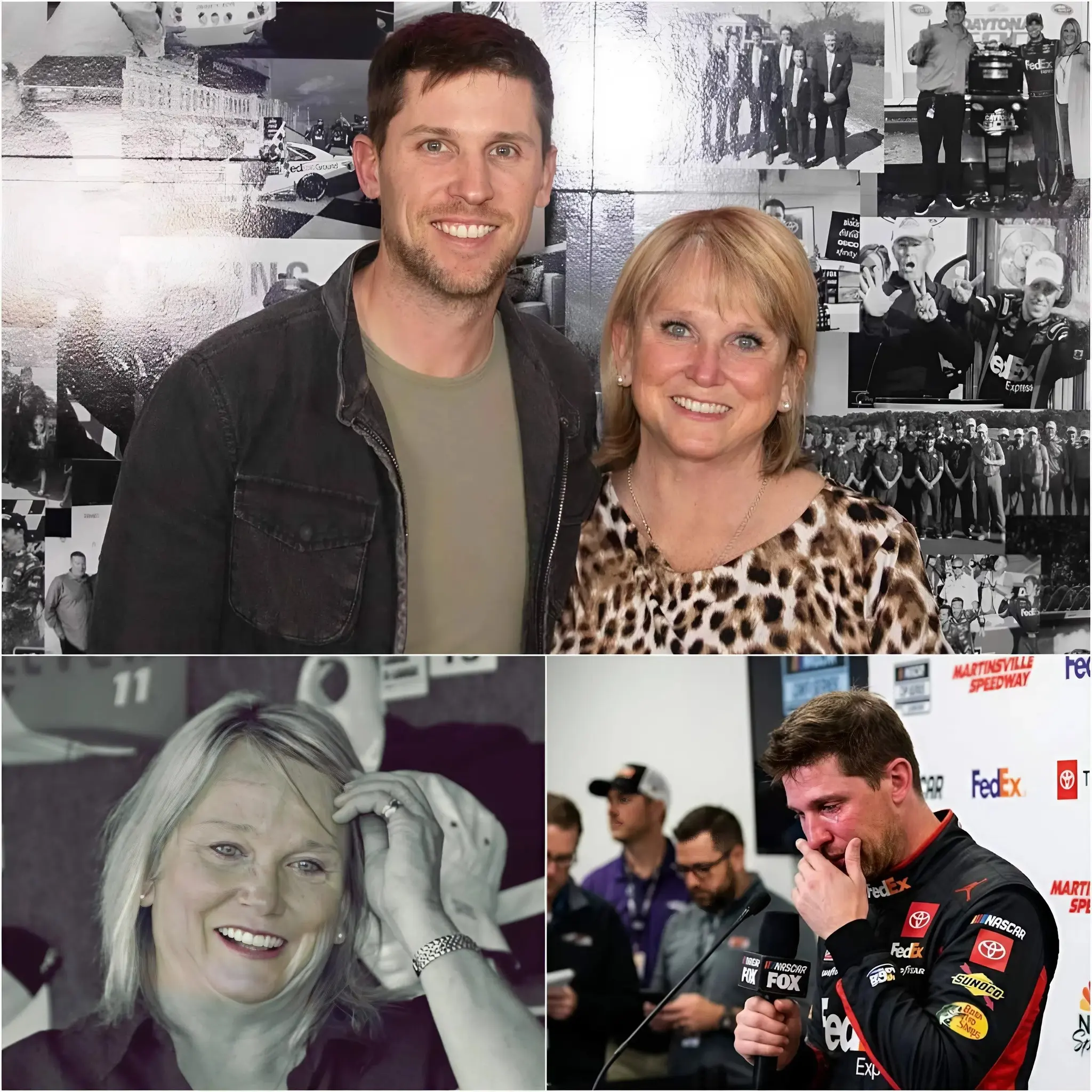 Cover Image for 😢SAD NEWS: 30 minutes ago, the American NASCAR federation sent its deepest condolences to Denny Hamlin, currently his mother is….