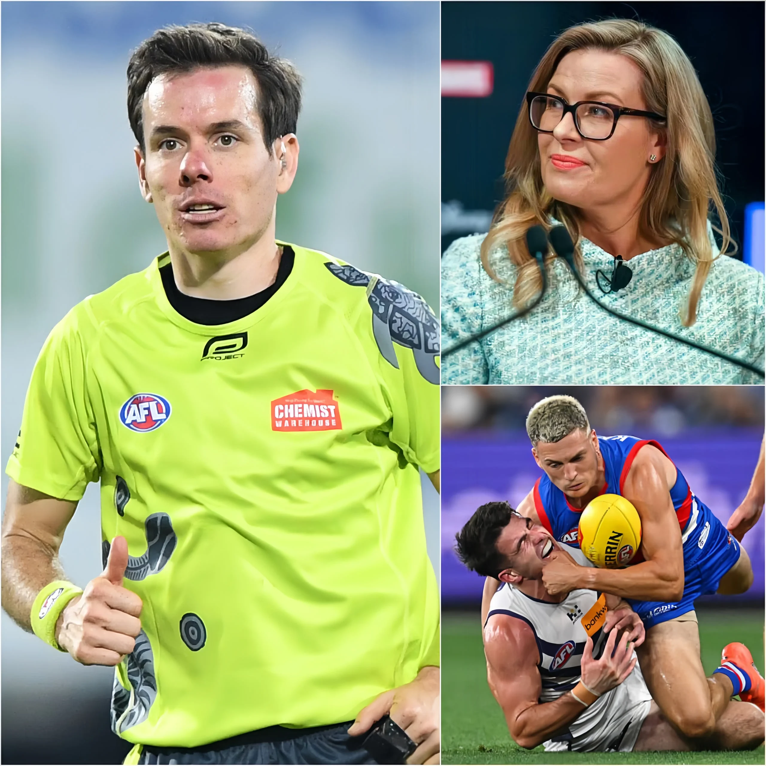 Cover Image for “I TRULY REGRET MY DECISIONS!” — Robert O’Gorman has issued a shocking public apology to the Western Bulldogs after a series of highly controversial calls in the clash against the Fremantle Dockers, admitting his mistakes may have influenced the outcome