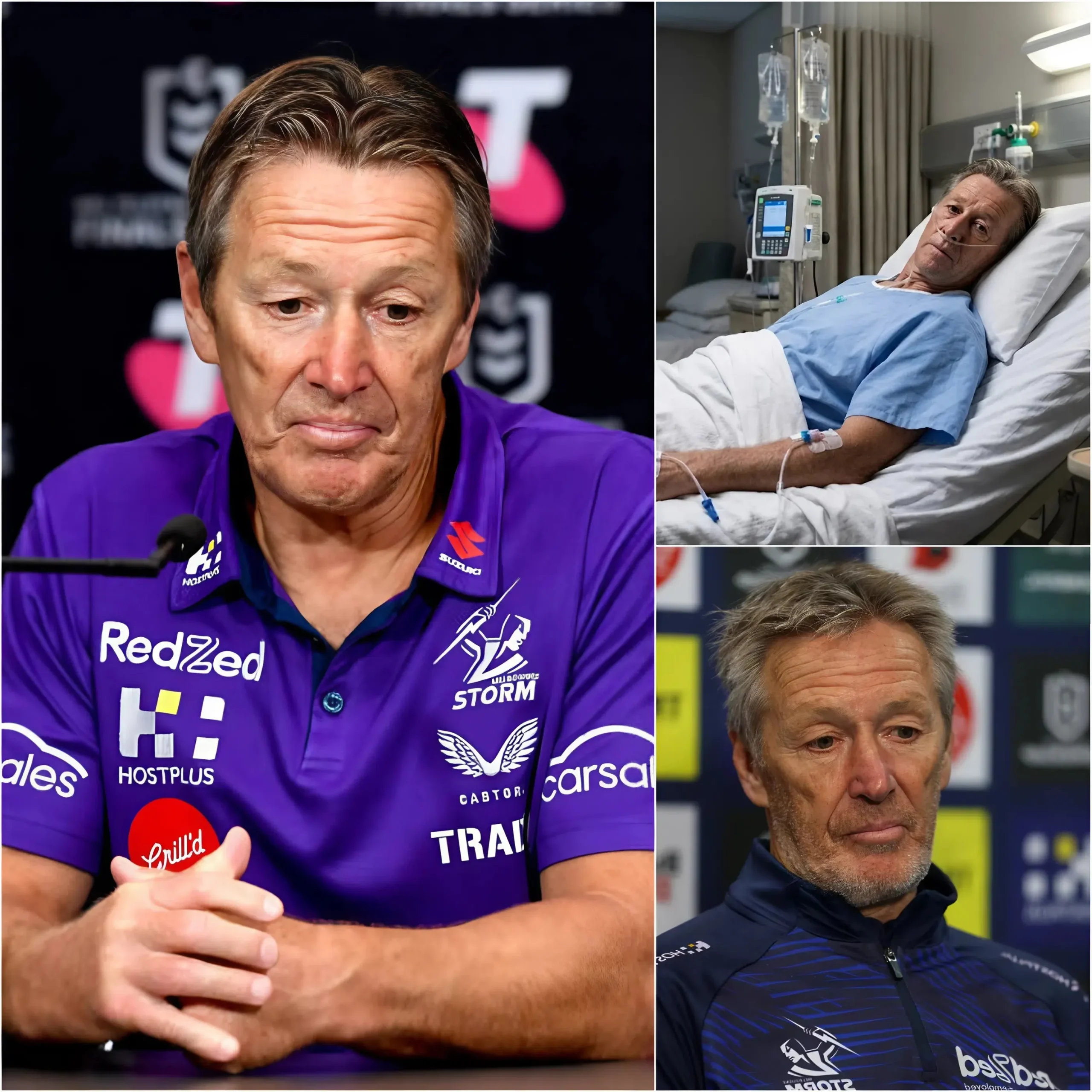 Cover Image for SAD NEWS 💔: At the age of 66, Craig Bellamy, the legendary coach of the Melbourne Storm, broke down in tears as he revealed his current condition following medical tests in recent weeks. The diagnosis has left Storm fans and players heartbroken and deeply worried for their beloved coach…