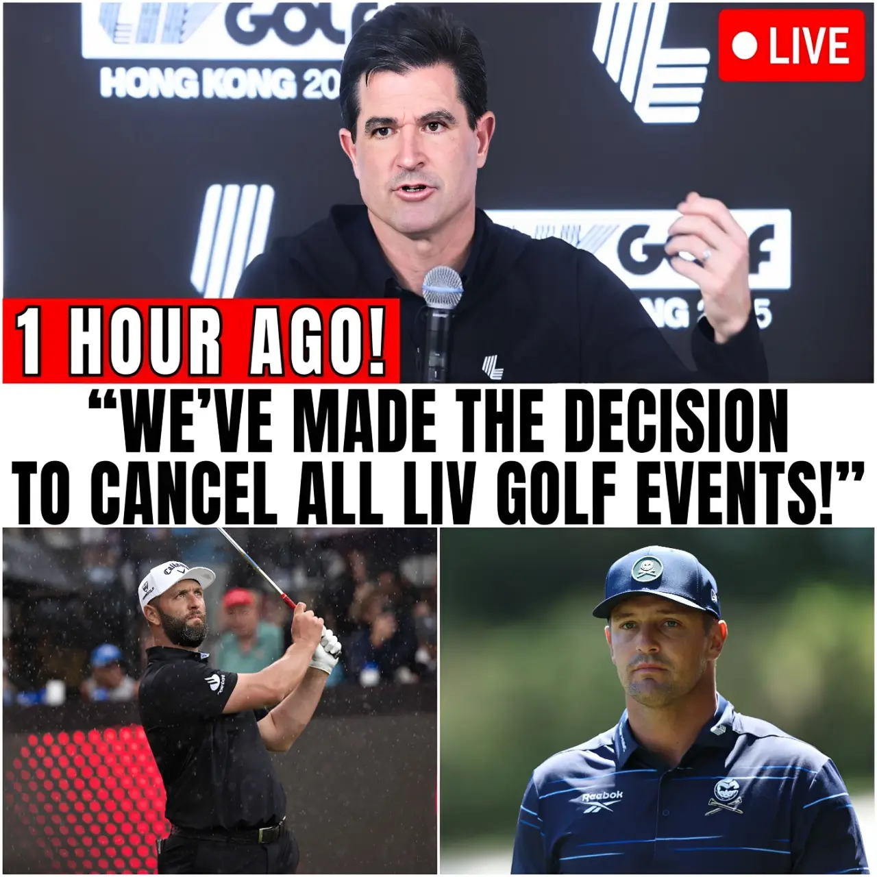 Cover Image for 🚨 OFFICIAL: LIV Golf Abruptly Cancels Entire 2026 Schedule — Golf World Left in “Absolute Shock and Disbelief”! 😱