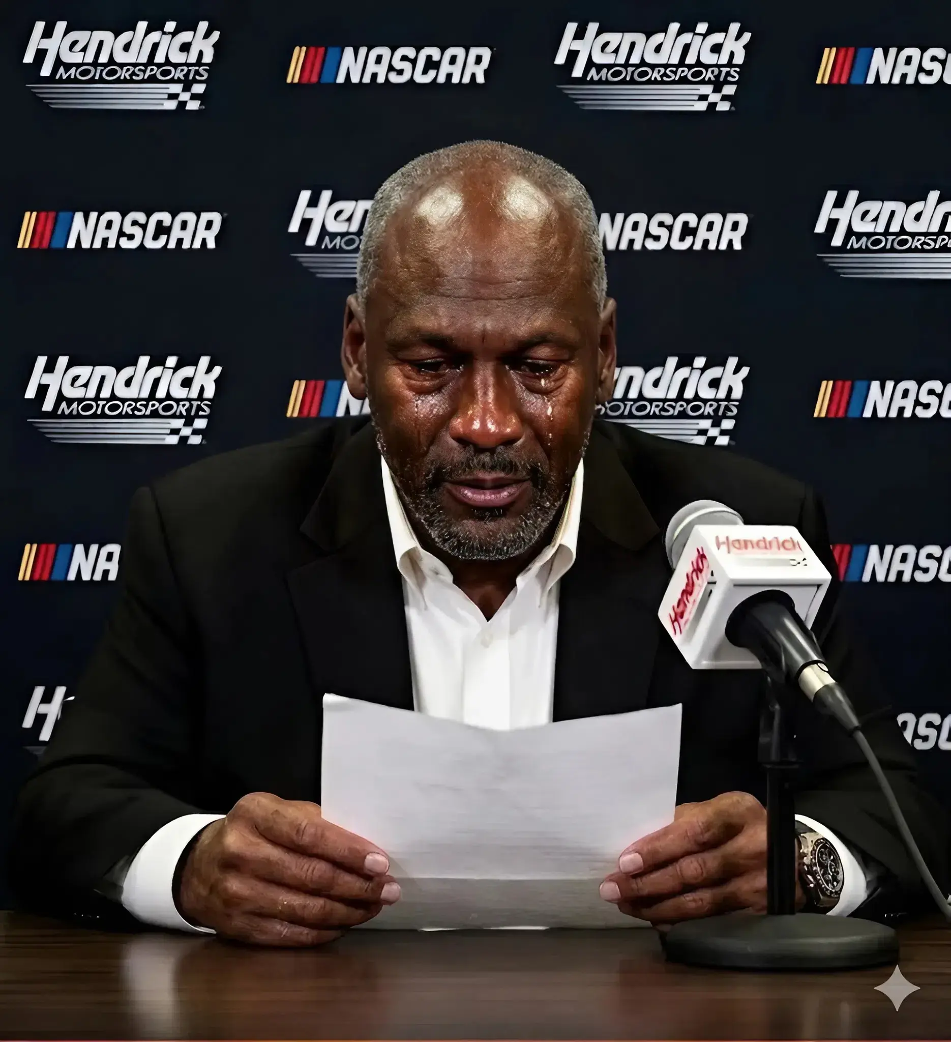 Cover Image for 🚨SHOCKING NEWS: Michael Jordan has unexpectedly announced that one of his team’s drivers was involved in a devastating accident just before the upcoming race at Talladega Superspeedway, leaving fans stunned and heartbroken…