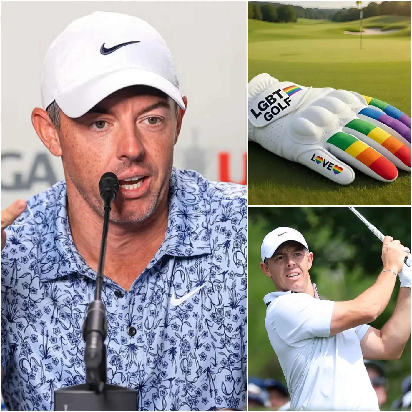 Cover Image for BREAKING NEWS:🔴 Rory McIlroy has announced that he will not wear wristbands or apparel featuring the LGBTQ+ rainbow symbol during the 2026 PGA Tour season