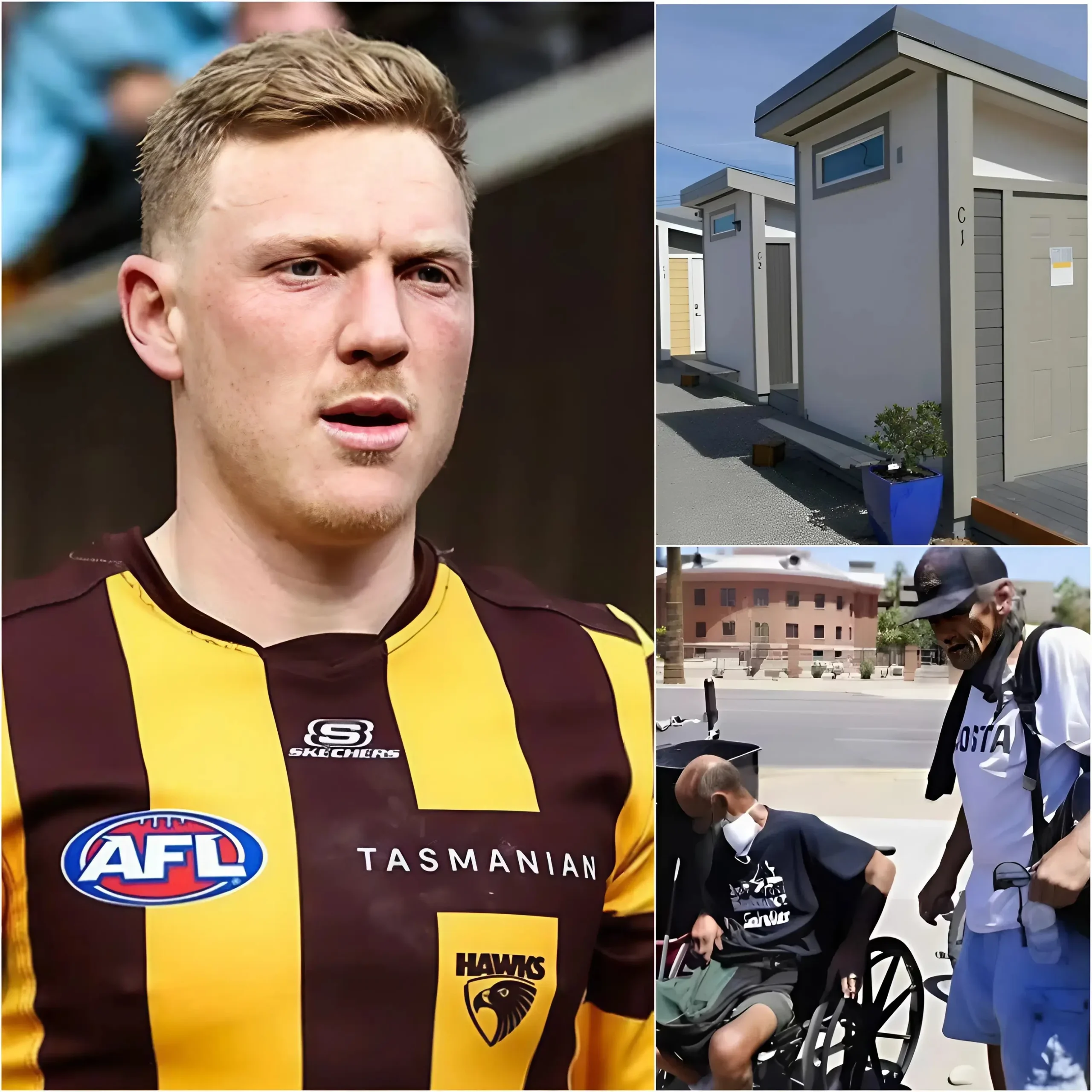 Cover Image for James Sicily stunned the world by donating the entirety of the $15.9 million he had earned from contracts and endorsements, with the aim of building 150 homes for people experiencing homelessness in Australia. The Hawthorn Hawks captain, visibly emotional, explained the reasons behind this extraordinary decision.
