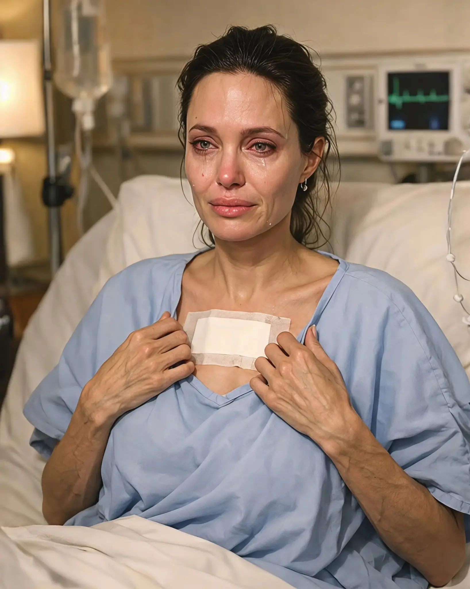 Cover Image for 💔 BREAKING: ANGELINA JOLIE SPEAKS OUT AFTER SURGERY — “I’M STILL FIGHTING.” 💪🔥