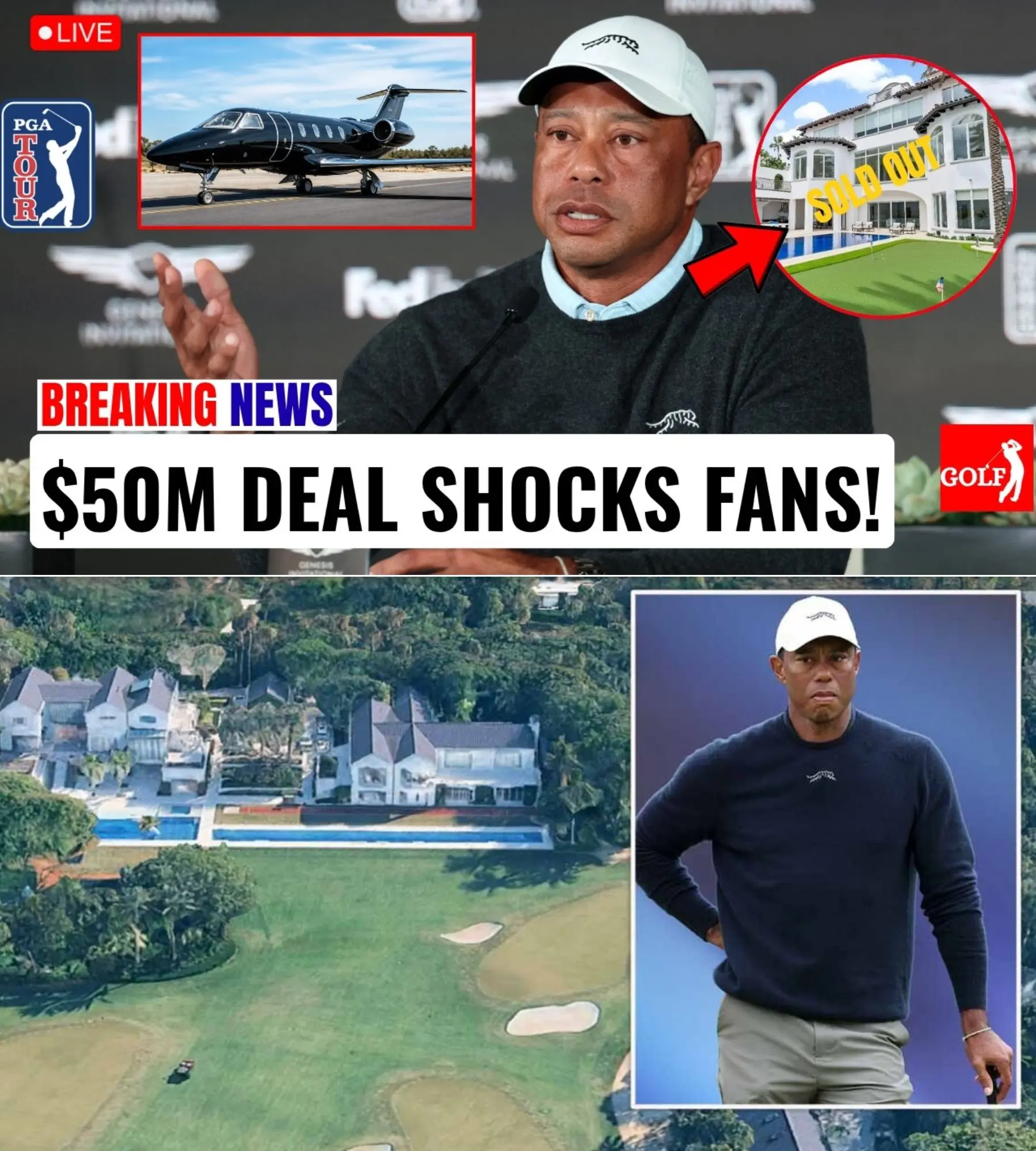Cover Image for GOLF WORLD STUNNED: Tiger Woods’ Jaw-Dropping Luxury Move Sparks Massive Buzz
