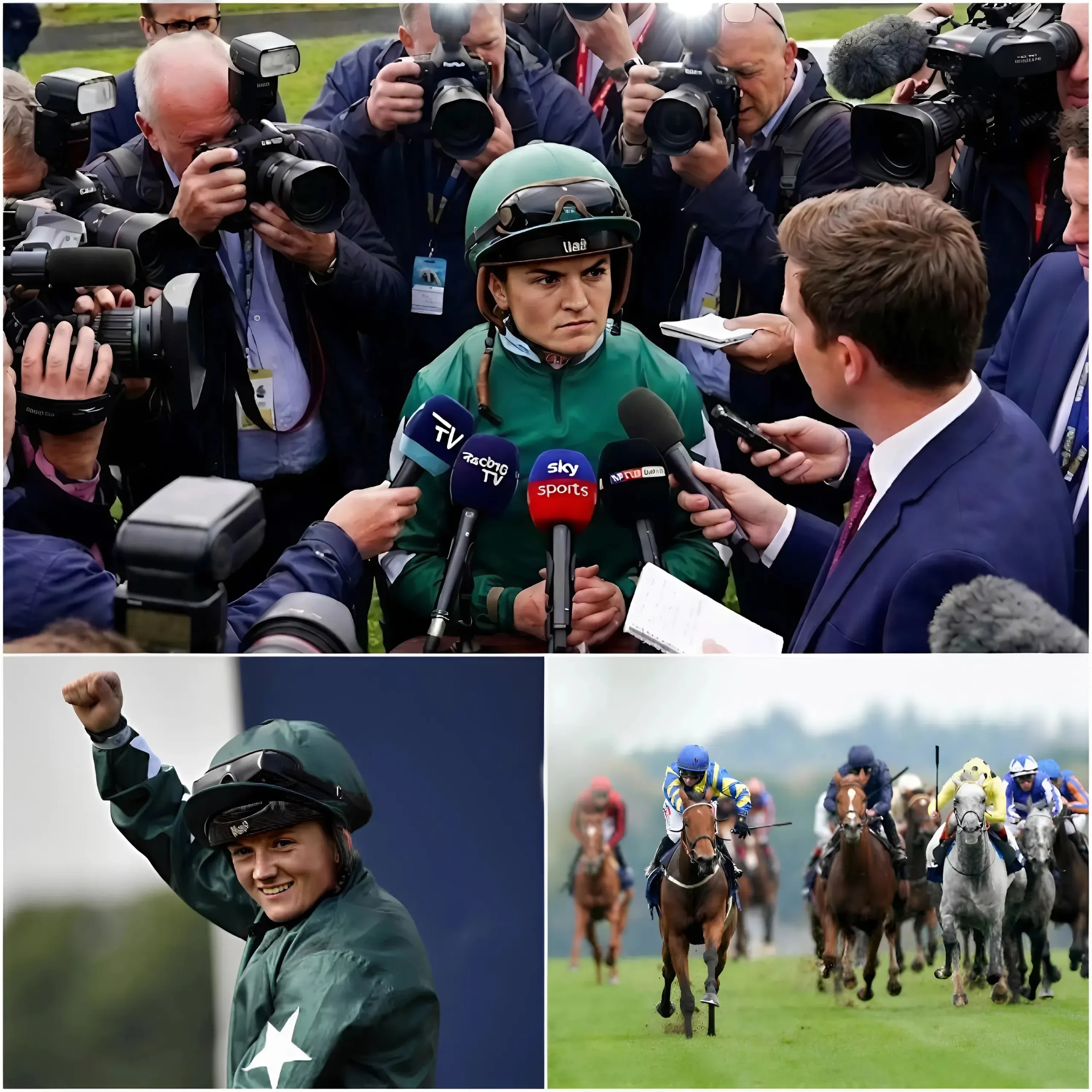 Cover Image for 🚨🛑 “I will expose this entire filthy truth!” Hollie Doyle defiantly shouted after suffering a string of consecutive defeats—a crushing blow that came right on the heels of the prestigious Kempton races. Rather than quietly retreating, she immediately convened a press conference right there at the racetrack to unmask a “race-fixing” ring implicated even the highest-ranking officials.