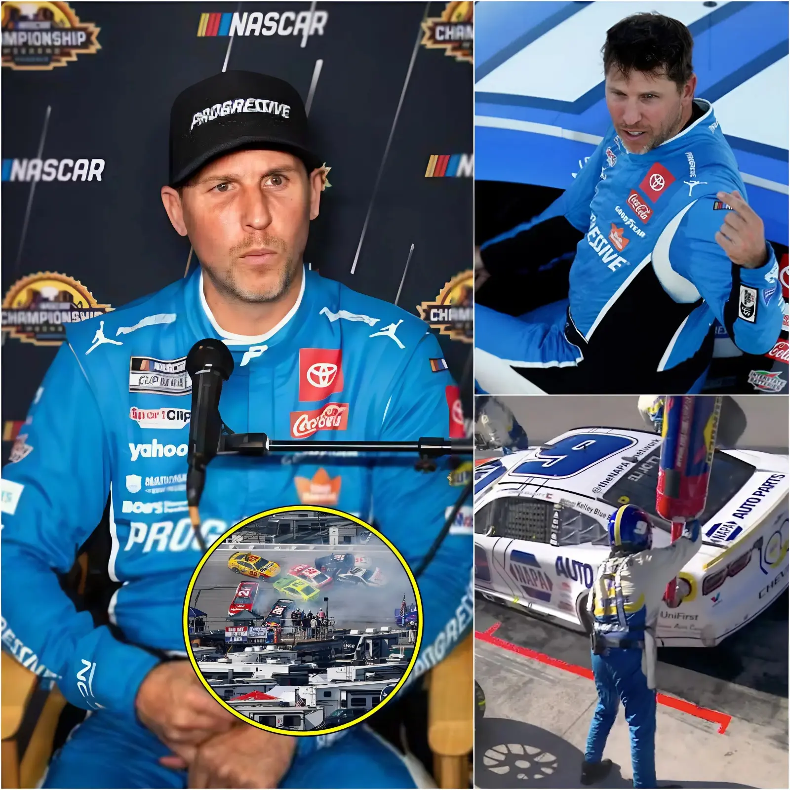 Cover Image for “Let me make this clear: I’ve seen every cheap trick in NASCAR, but nothing as reckless, blatantly biased, and openly tolerated as what we witnessed tonight on national television.