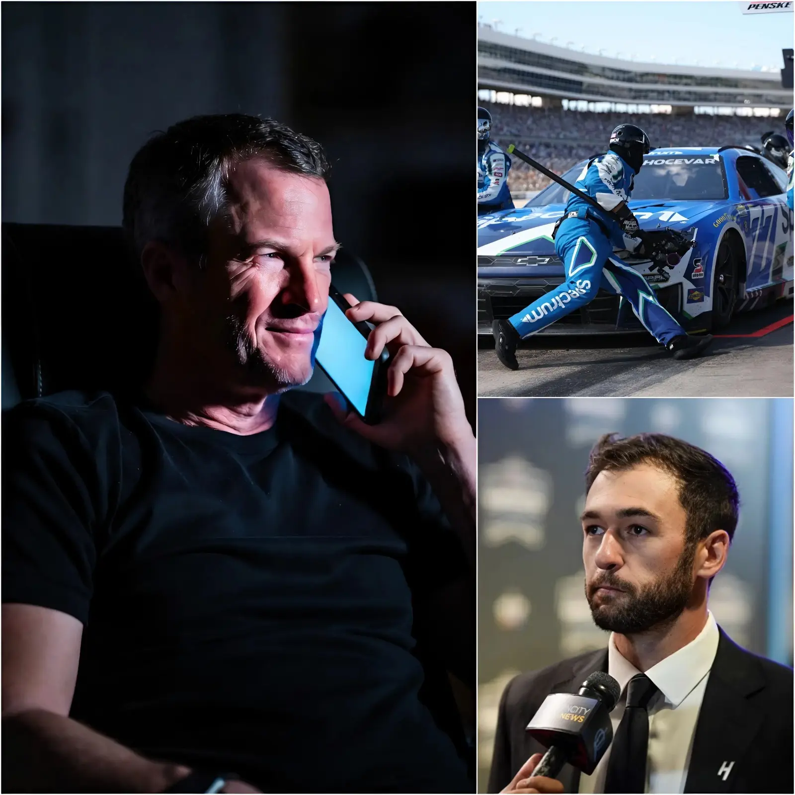 Cover Image for 3 HOURS AGO: “I called him when I got home… we talked for 40 minutes.” Chase Elliott has been doing a lot of thinking after the shocking news about his future, but what happened behind closed doors was even more intense.