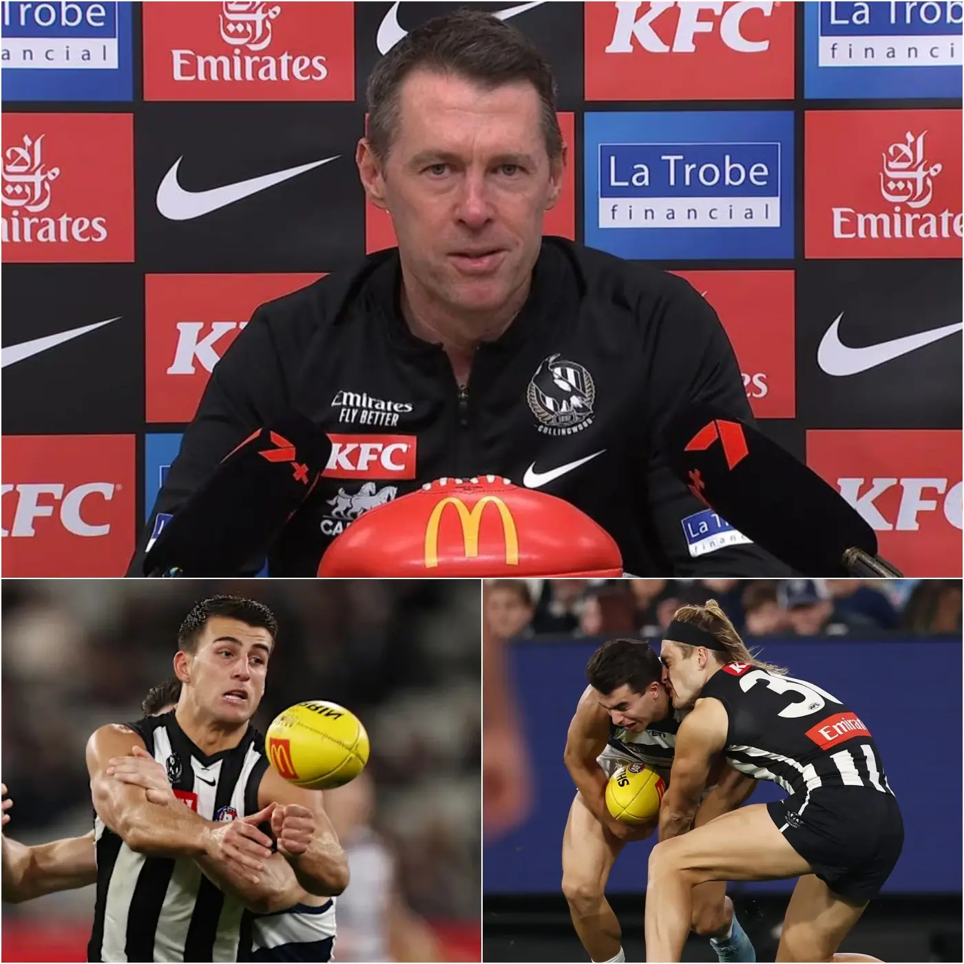 Cover Image for BREAKING NEWS 🚨 “GET OUT, TRAITOR.” Head coach Craig McRae of the Collingwood Magpies has just announced the permanent removal of a player from the squad. He will also request an urgent investigation into the player over allegations of deliberate misconduct that allegedly contributed to Collingwood’s 122–68 loss against the Geelong Cats in Round 9 of the 2026 season.