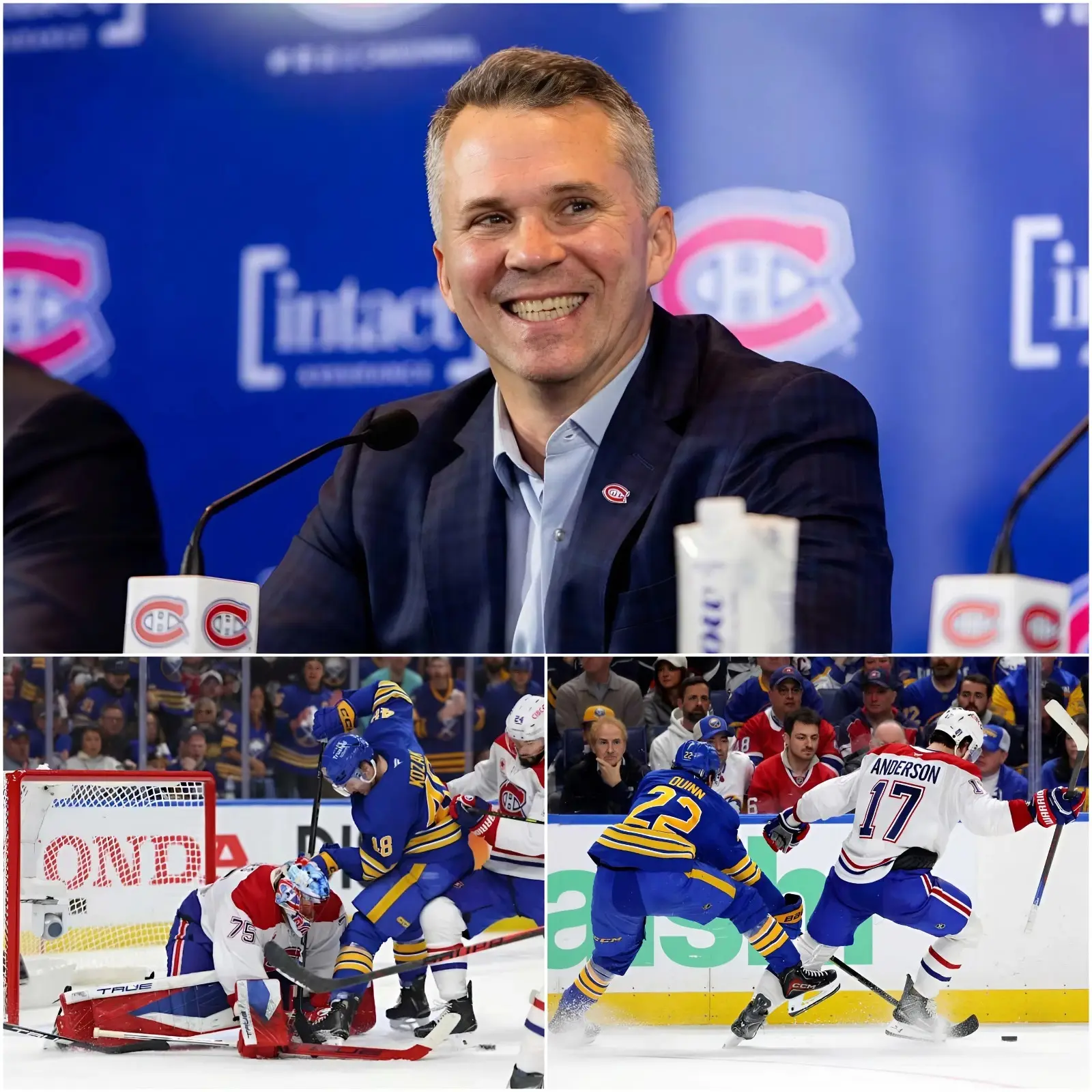 Cover Image for “I proved what I said before Game 2 started. The Sabres had to taste the bitterness of defeat against the strongest version of the Canadiens. Now they should be ashamed of having dared to provoke the Montreal Canadiens. Keep supporting us,” said Martin St. Louis with immense joy after the Canadiens’ victory against the Sabres.