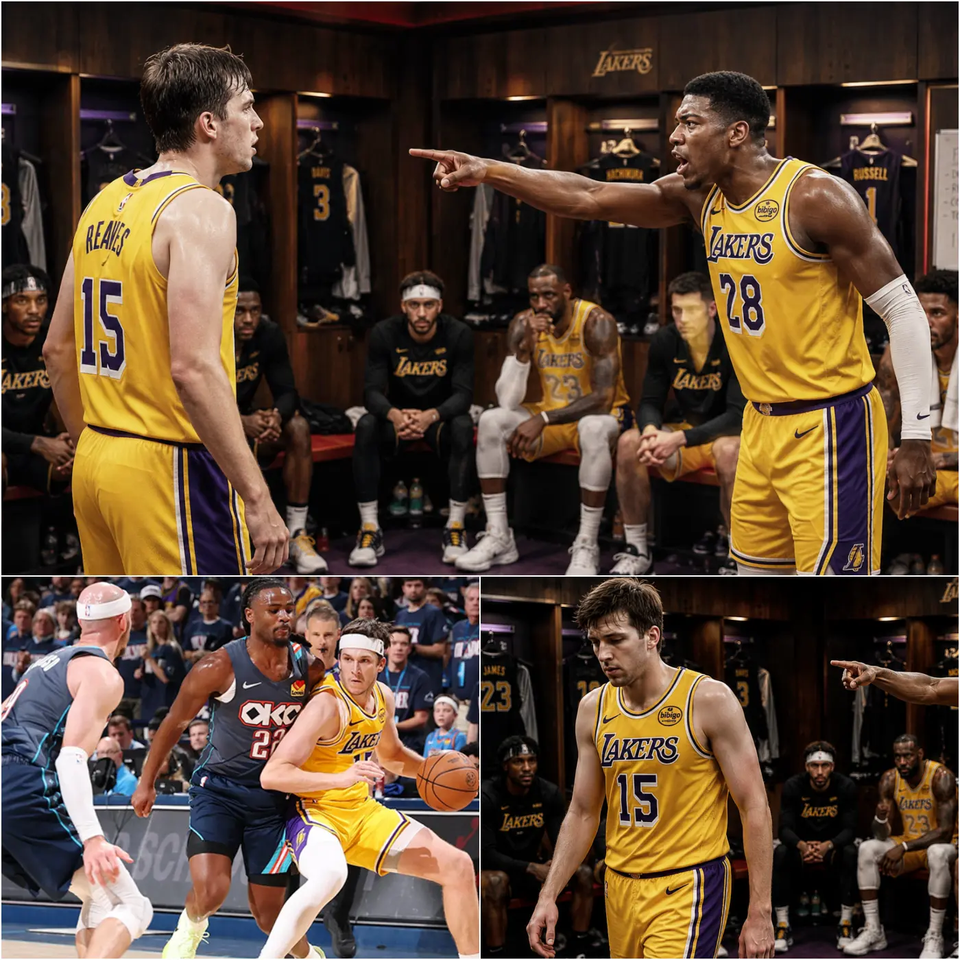 Cover Image for 🚨 CONFIRMED: Tension Explodes in the Los Angeles Lakers Locker Room Just Hours Before the Do-or-Die Game Against Oklahoma City Thunder!