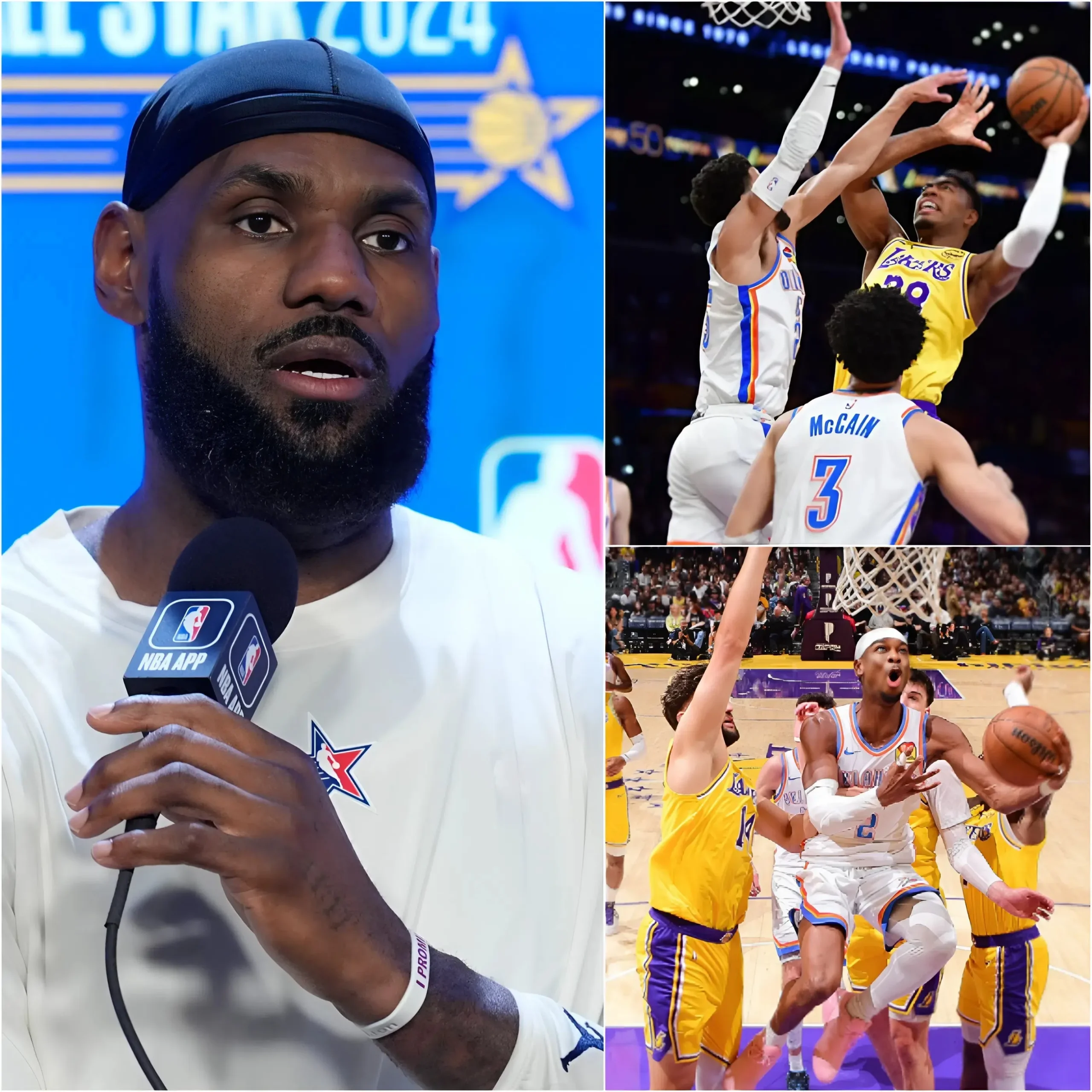Cover Image for Before the life-or-death battle against the Oklahoma City Thunder, a cryptic statement from LeBron James is causing a massive stir in the NBA community…