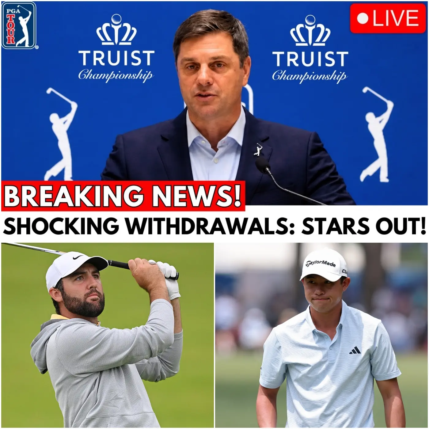 Cover Image for 🚨TRUIST CHAMPIONSHIP SCANDAL: 9 Stars Simultaneously “Turn Their Backs”—PGA Tour Faces Its Biggest Media Disaster of the Year.