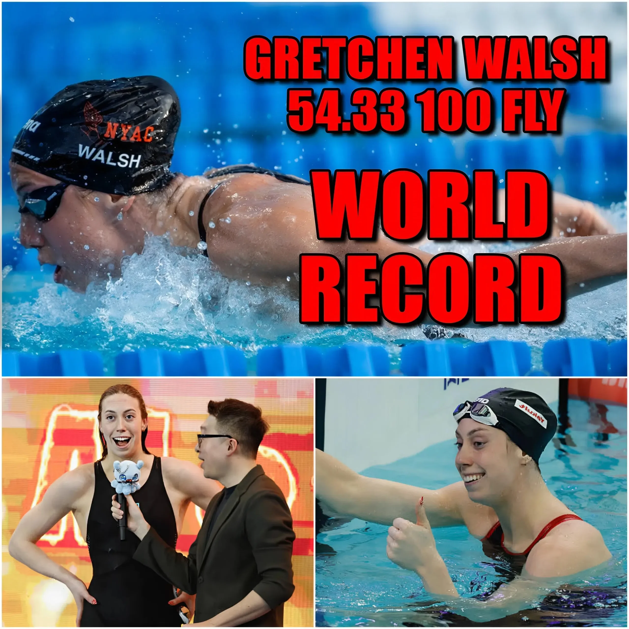 Cover Image for 🚨 SWIMMING EXPLOSION: “I knew I could do the unbelievable…” — Gretchen Walsh