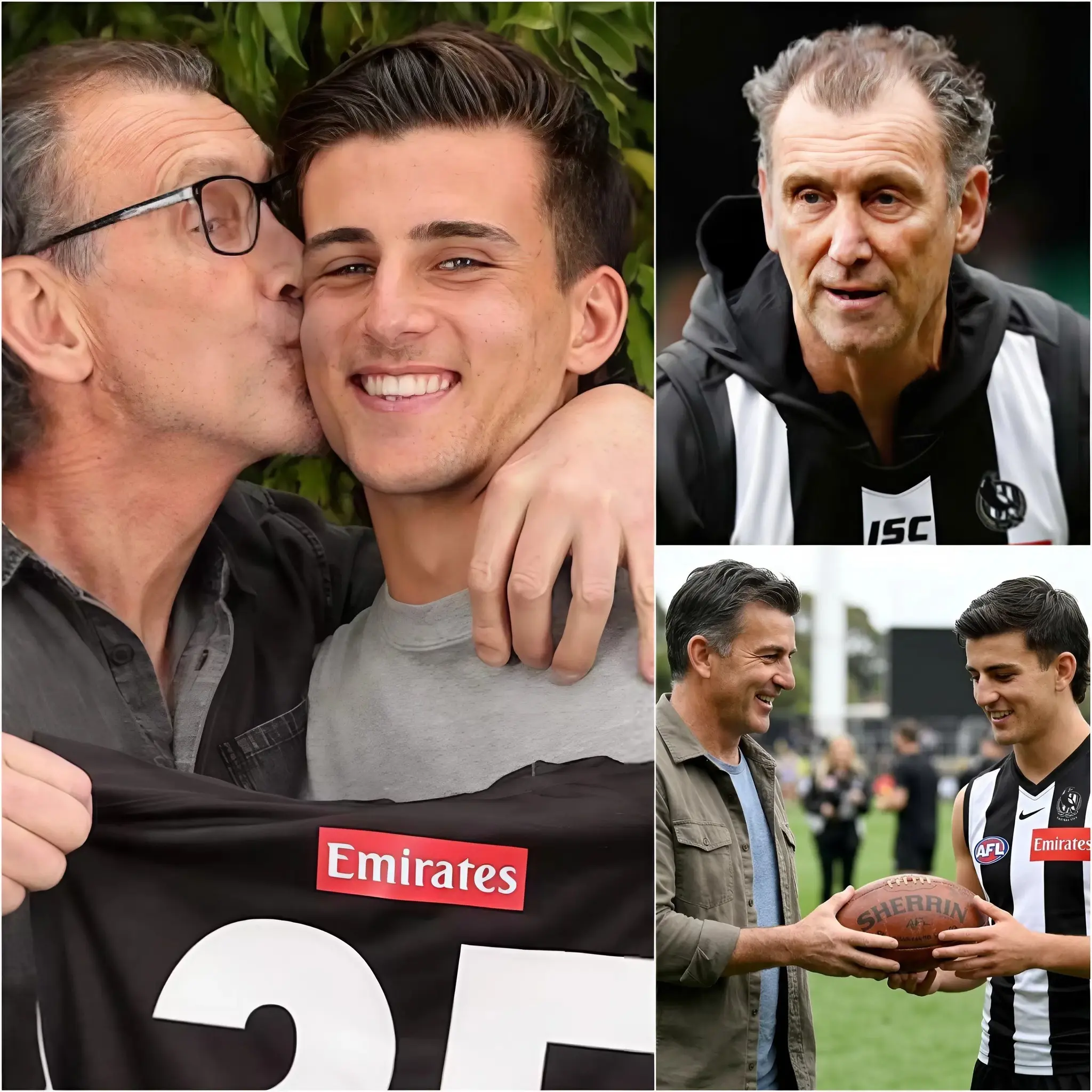 Cover Image for Peter Daicos gave Nick Daicos a classic AFL football signed by him, along with a deeply emotional message: “You have the fire of passion. Don’t let the noise put it out.”