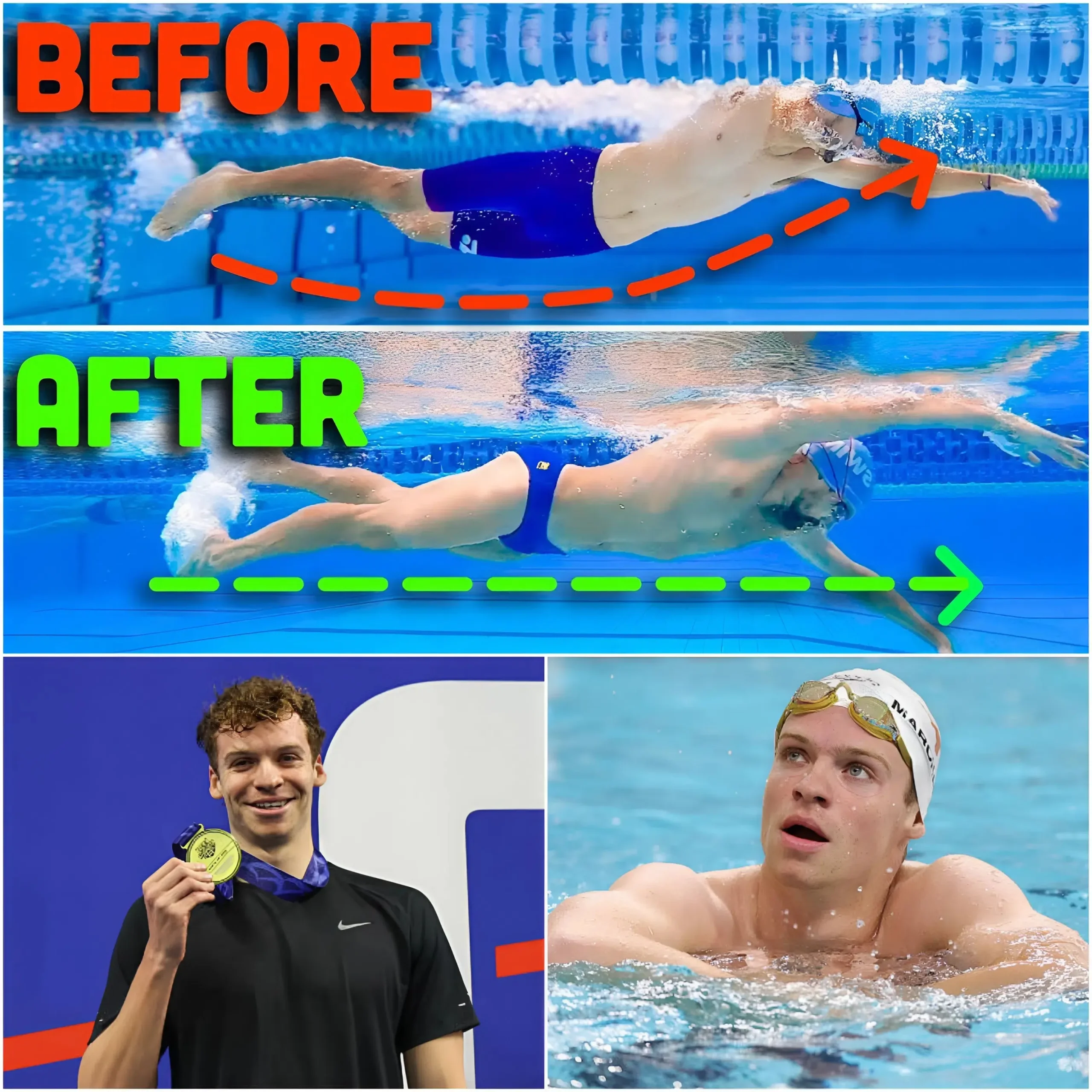 Cover Image for 🚨 SHOCKING SECRET FROM THE OLYMPIC SWIMMING POOL: “90% of swimmers are training wrong without knowing it!”