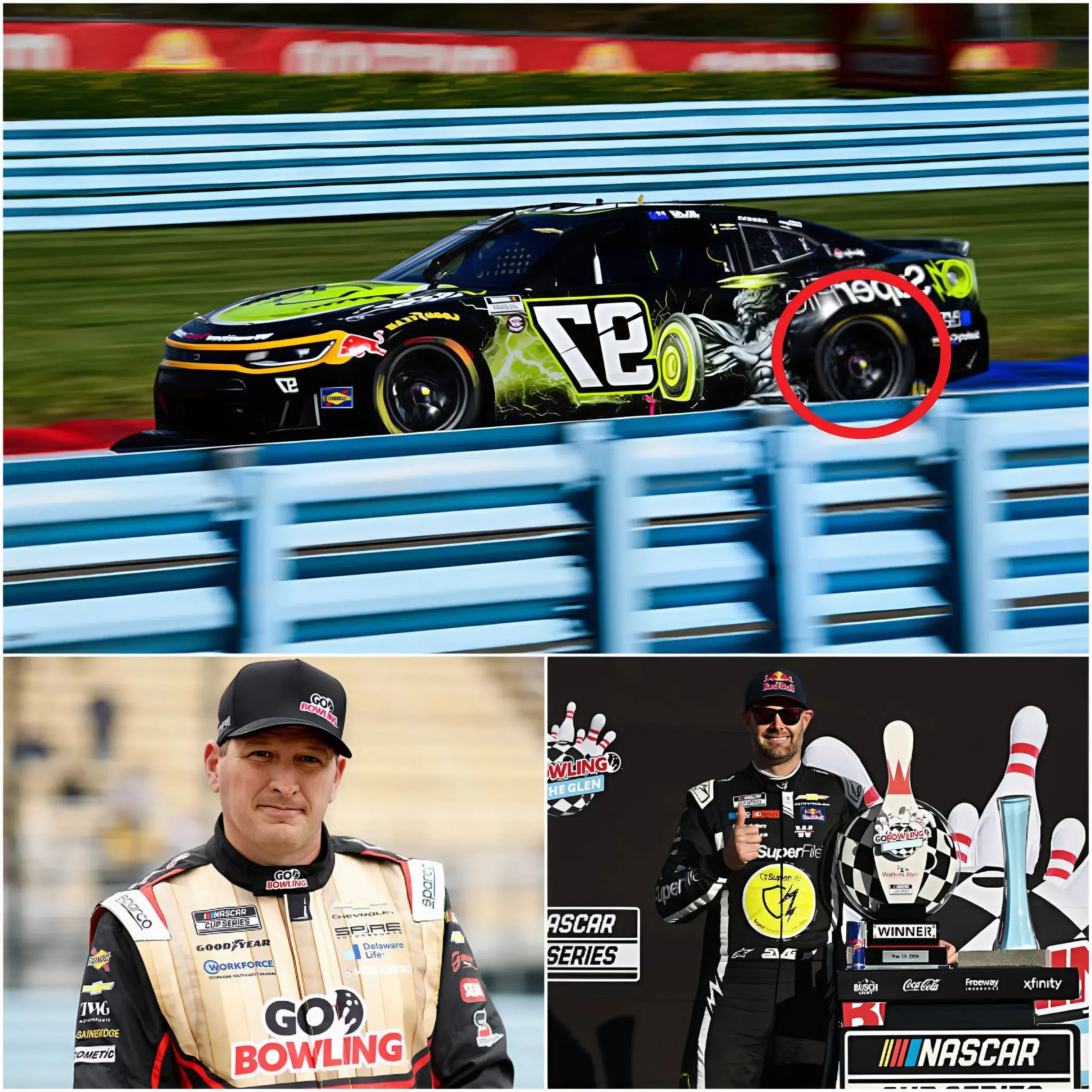 Cover Image for 🚨SHOCKING INCIDENT: Michael McDowell surprised everyone by officially submitting a request to NASCAR, demanding an immediate special inspection of Shane van Gisbergen’s car after The Glen race.