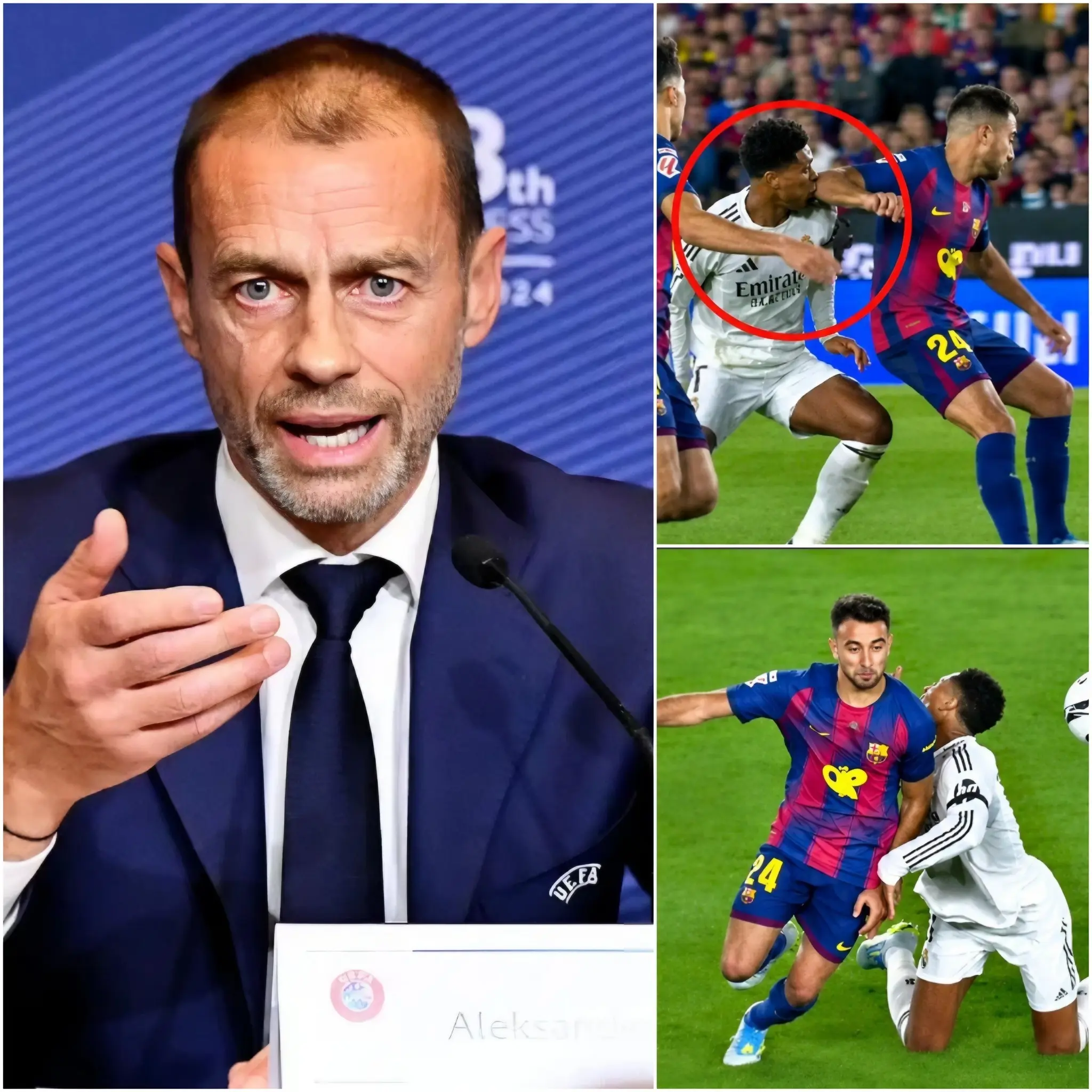 Cover Image for 🚨HACE 30 MINUTOS: La Inspectoría de Ética y Disciplina (EDI) de la UEFA ha abierto una investigación formal tras el partido entre Real Madrid y Barcelona. Tras recopilar pruebas y analizar las imágenes de video, los inspectores han propuesto sanciones al Comité de Control, Ética y Disciplina (CEDB) de la UEFA…
