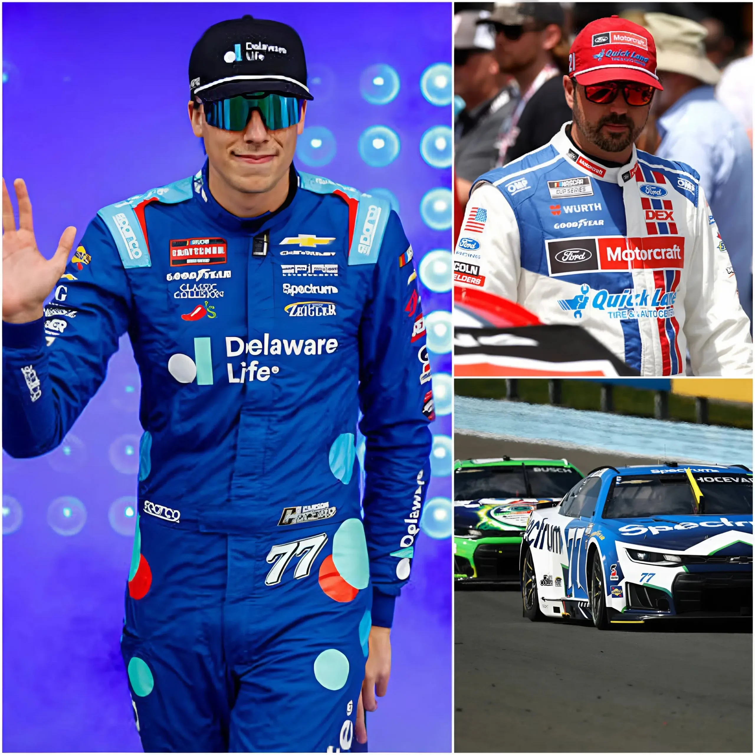 Cover Image for 🚨🏁 NASCAR DRAMA REACHES A BOILING POINT: “YIELD OR GET WRECKED!” — Hocevar delivers a brutal T-bone hit to take out Josh Berry right at the finish line; Berry’s car spins wildly out of control and slams into the tire barrier, while Hocevar coolly declares over the radio…