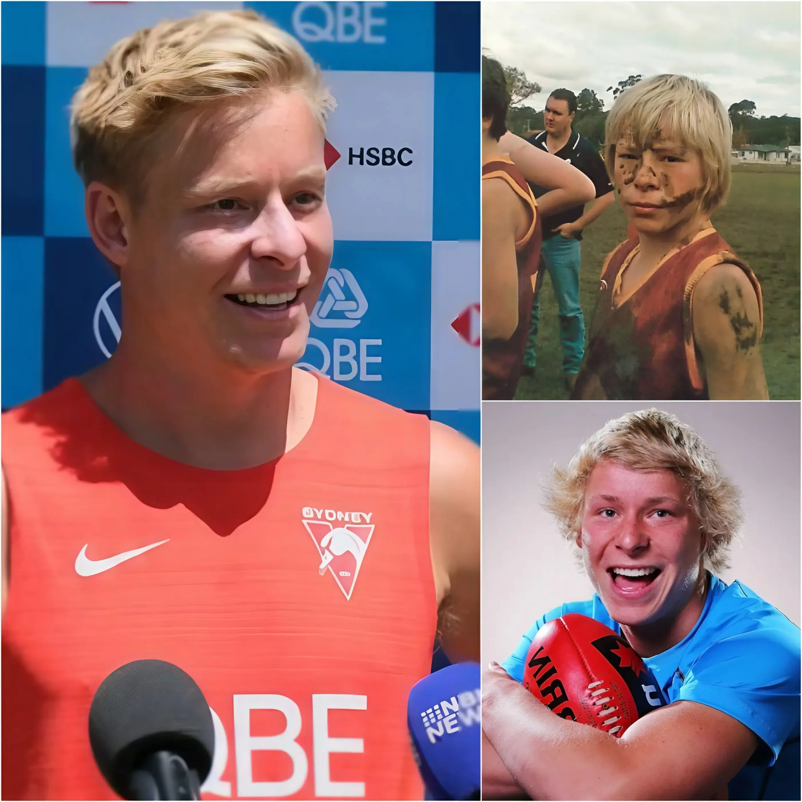 Cover Image for 💔🏉 “BACK IN THE DAY THEY USED TO LAUGH AT THAT SKINNY KID…” — Not many know that before he became a superstar for the Sydney Swans, Isaac Heeney was told he was way too small to ever make it in professional AFL.