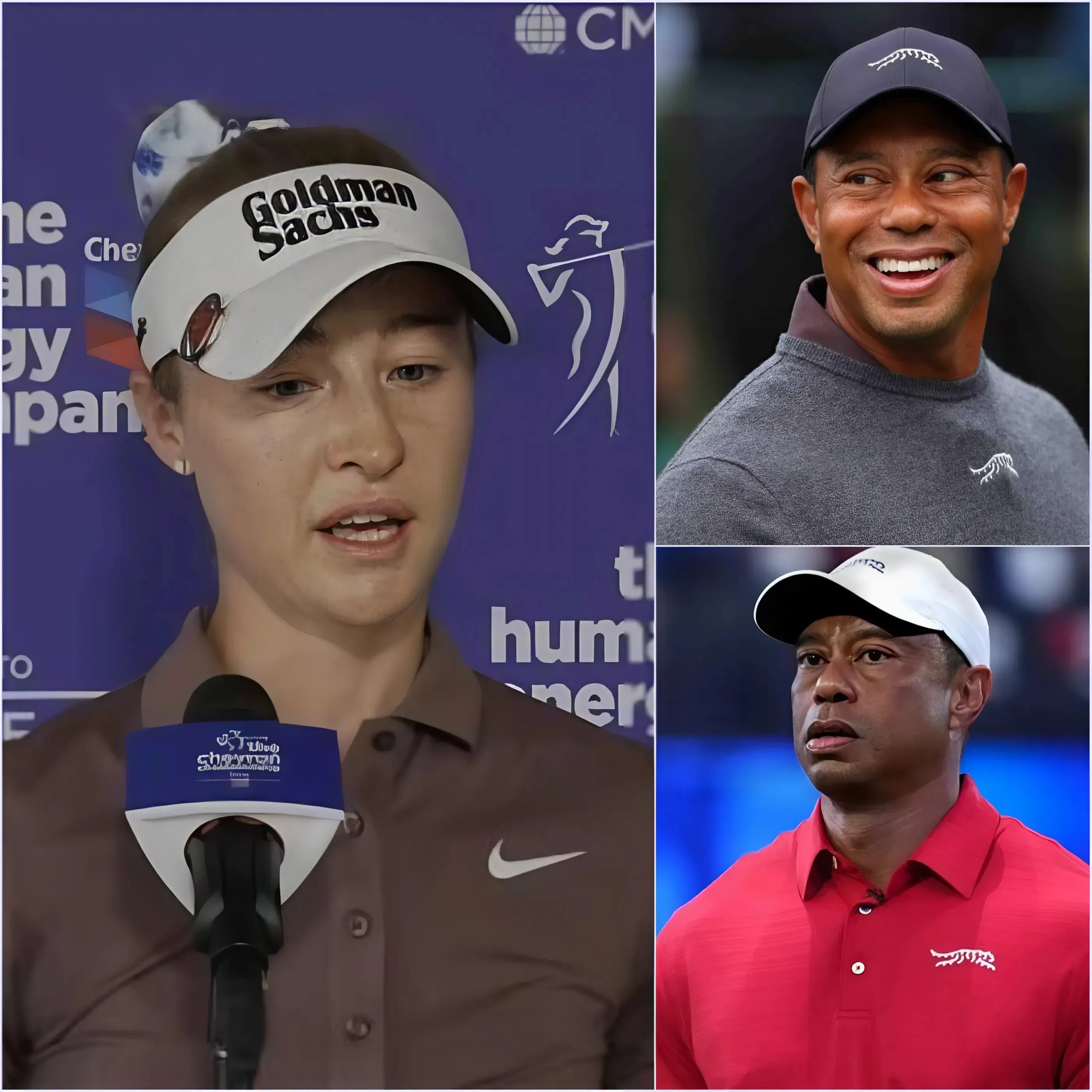 Cover Image for 🚨 “ENOUGH IS ENOUGH. THINGS HAVE GONE TOO FAR.” — Nelly Korda has just issued a powerful defense of Tiger Woods in an emotional statement that has sent shockwaves through the entire golf world.