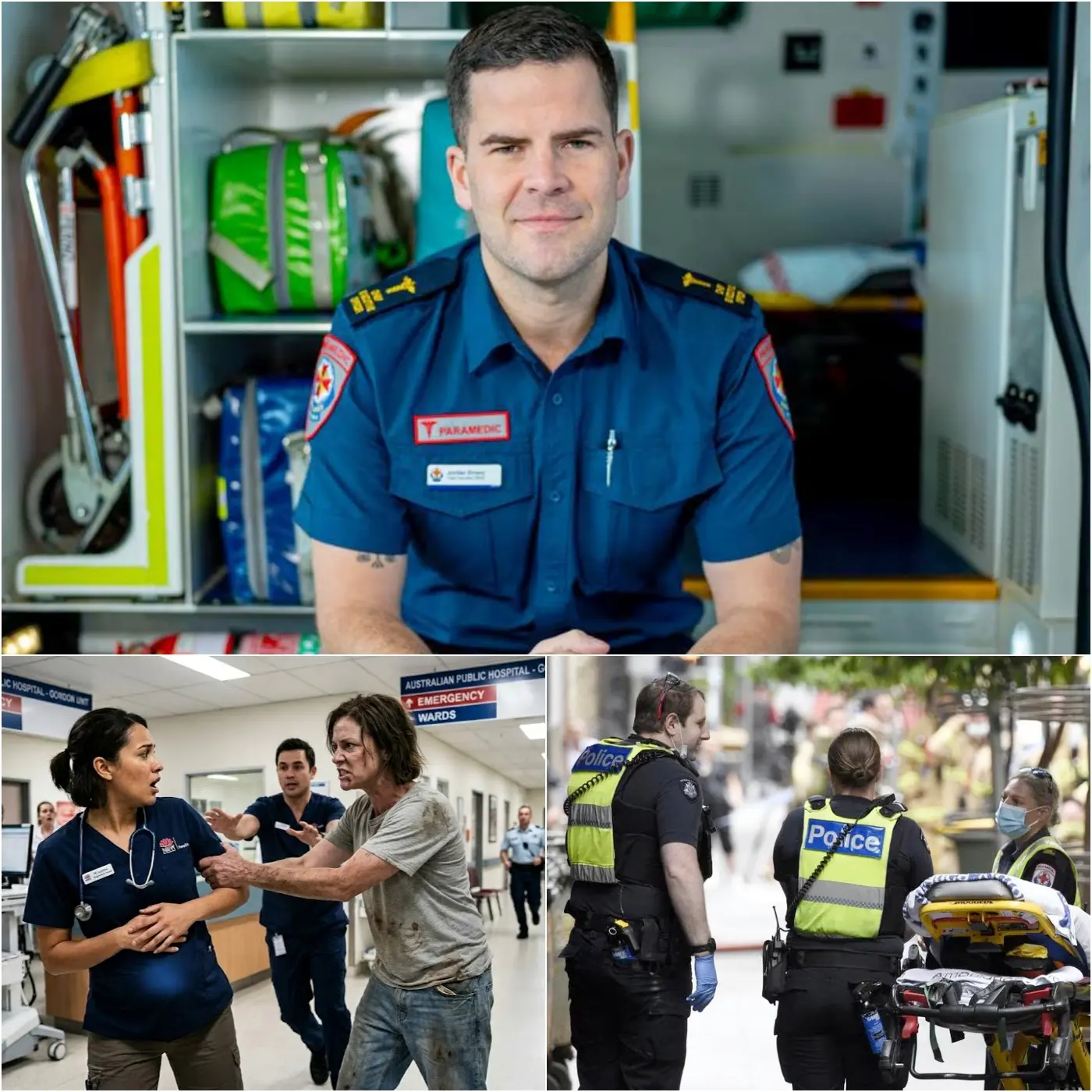 Cover Image for JUST IN🚨 : “I don’t want my staff to be in danger when helping others.” Ambulance Victoria CEO Jordan Emery has outraged many Australians by speaking out about the incident in which one of his employees was punched in the face and kicked in the stomach while she was 12 weeks pregnant, after she helped the person when they were injured.