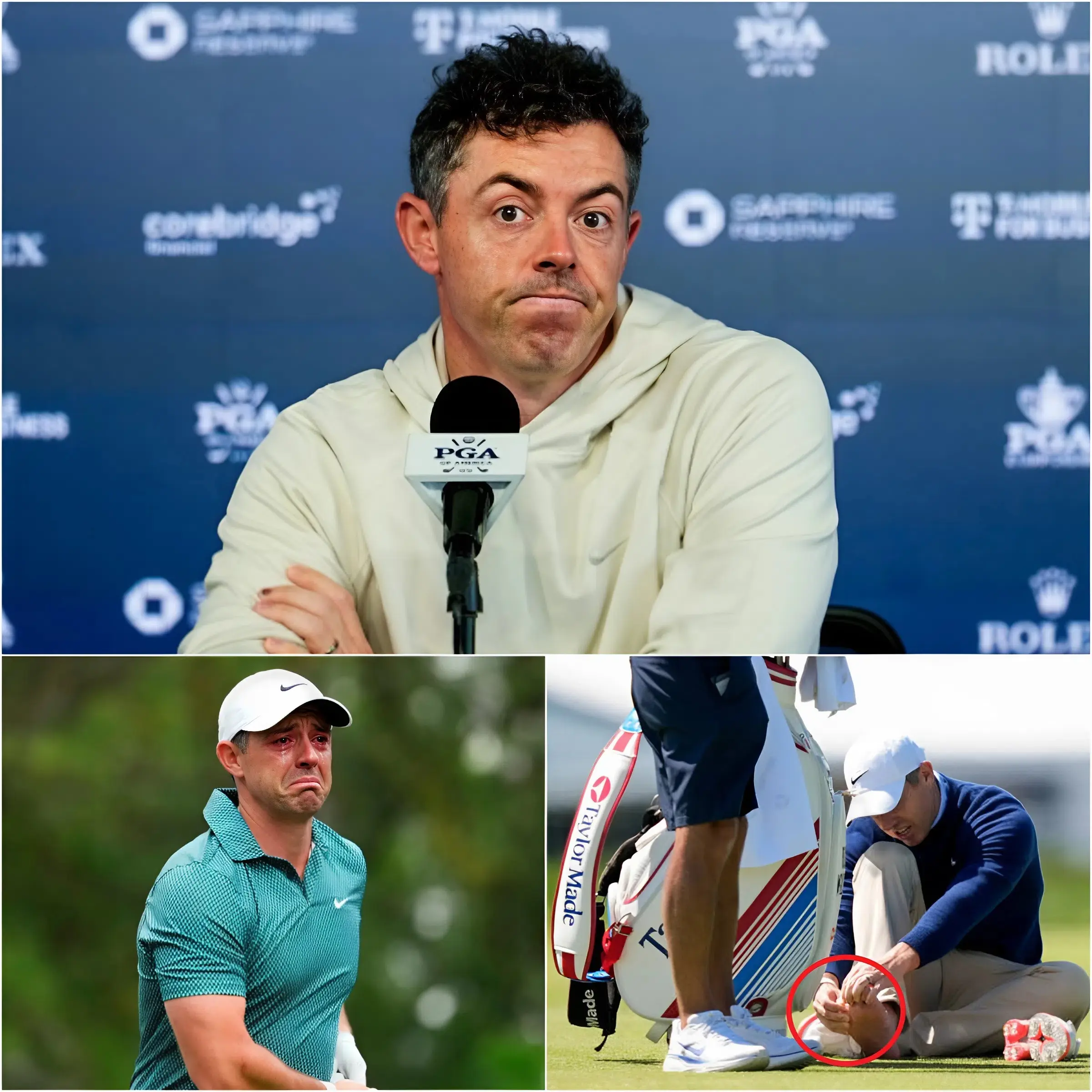 Cover Image for 🚨 BREAKING NEWS FROM THE PGA CHAMPIONSHIP: Rory McIlroy has caused global concern among fans after unexpectedly cutting short a practice session just