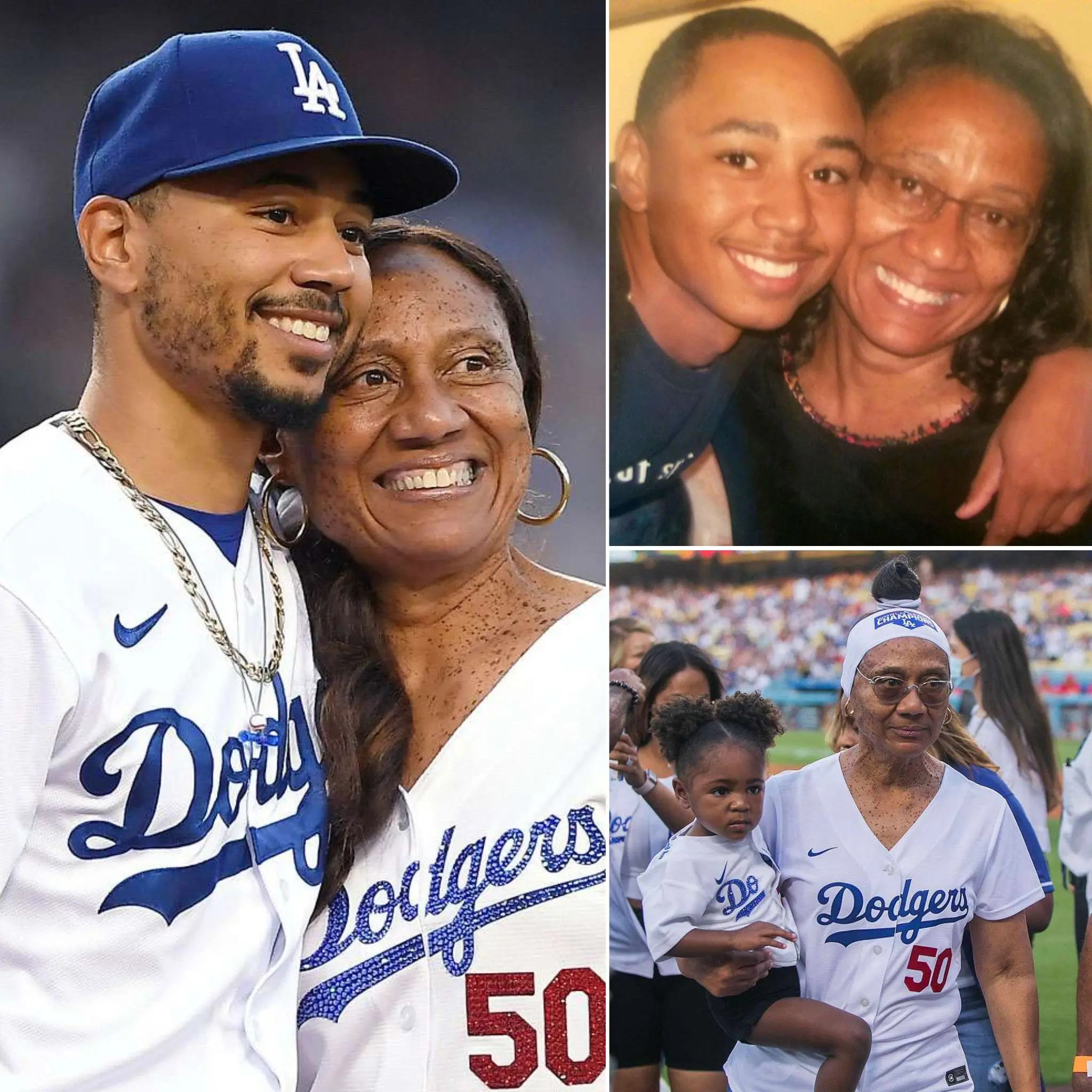 Cover Image for BREAKING: Mookie Betts Donates Half of Last Seasonâs Bonus to Motherâs Retirement Fund â âWithout Mom, I wouldnât be where I am todayâ