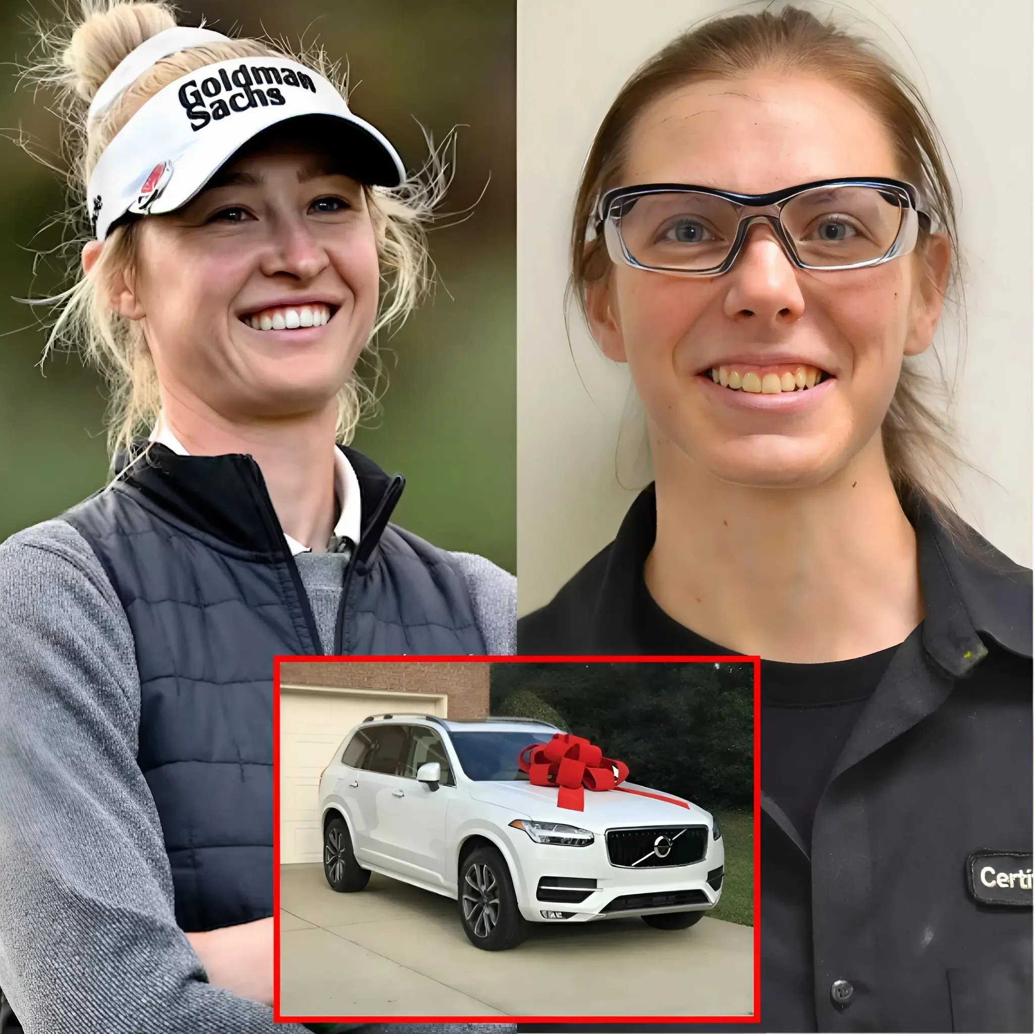 Cover Image for The poor woman working in vehicle maintenance helped Nelly Korda fix a flat tire â and the very next morning, a mysterious white truck suddenly appeared in front of her house!