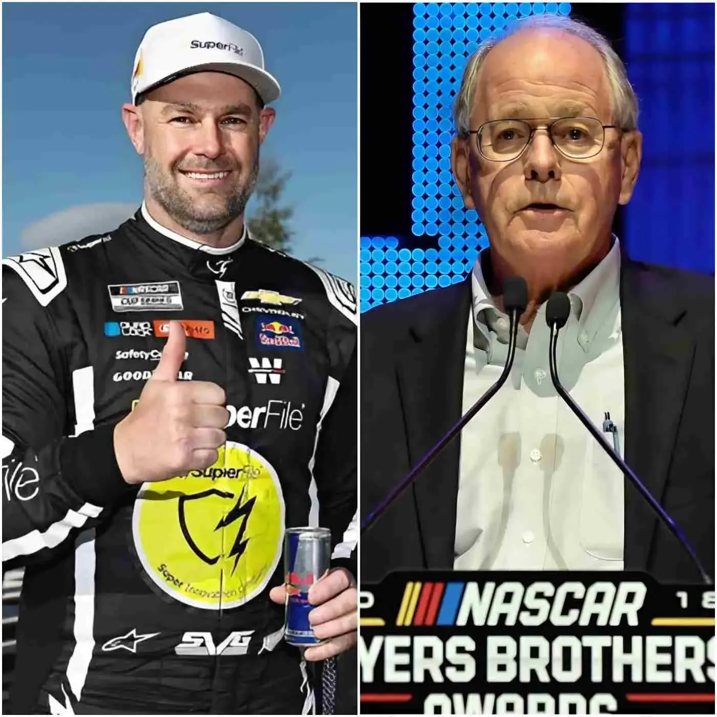 Cover Image for đ¨NASCAR CEO Jim France shocked everyone when he broke his silence, announcing that a formal request had been made to review Shane van Gisbergenâs results after several drivers accused him of using doping before the race at Go Bowling at The Glen (Watkins Glen International)