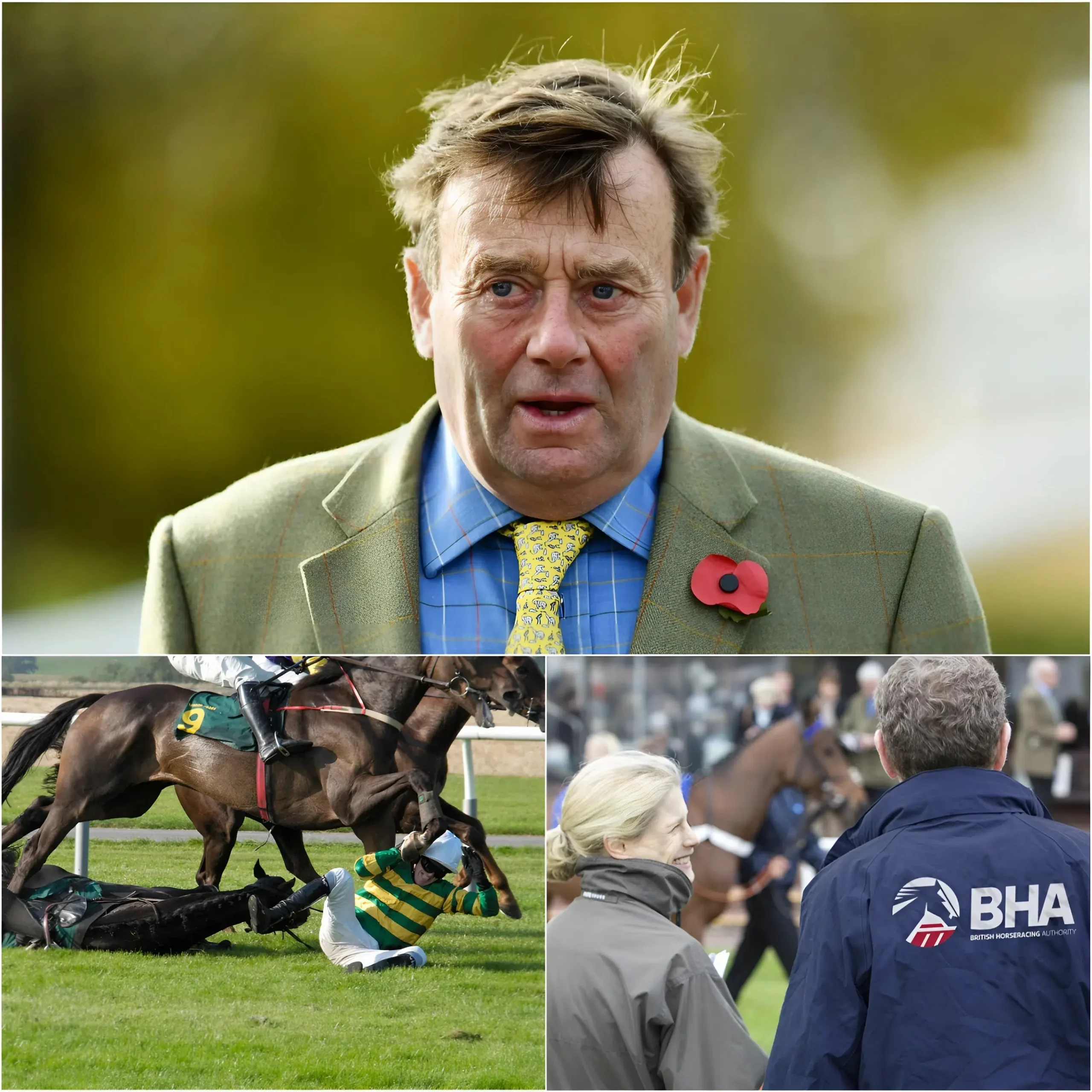 Cover Image for đ¨ BREAKING NEWS: The entire team of horse racing stewards and officials has been provisionally suspended pending an investigation, after BHA leadership uncovered a series of controversial decisions alleged to be linked to a string of serious accidents at a prestigious ÂŁ10 million race meeting in the UK.