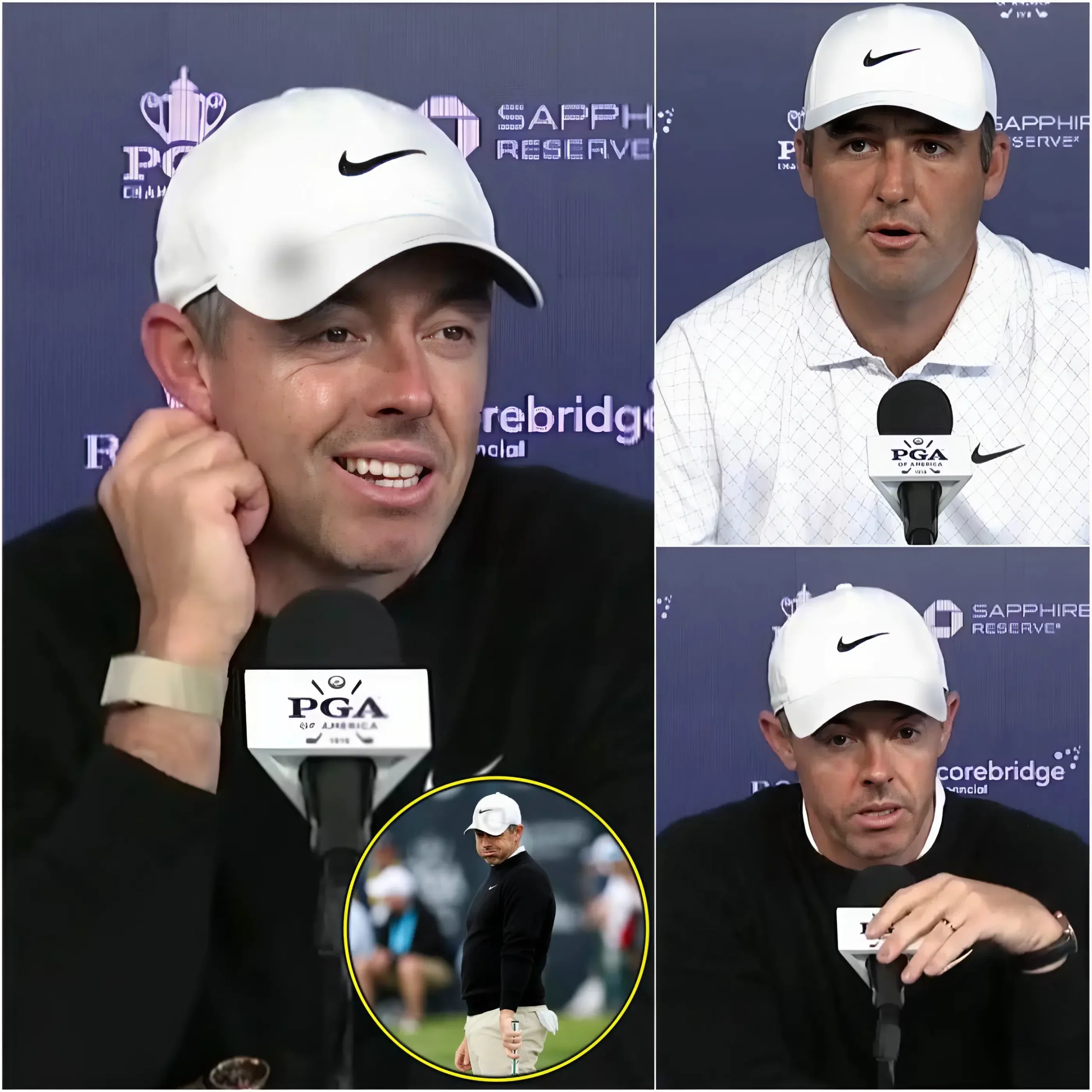 Cover Image for EXPLOSIVE NEWS🚨 Rory McIlroy issued an ultimatum directly to Scottie Scheffler after his disastrous first-round defeat at the 2026 PGA Championship, shocking everyone. Scottie Scheffler quickly responded, precisely addressing Rory McIlroy’s fears and leaving him speechless…👇