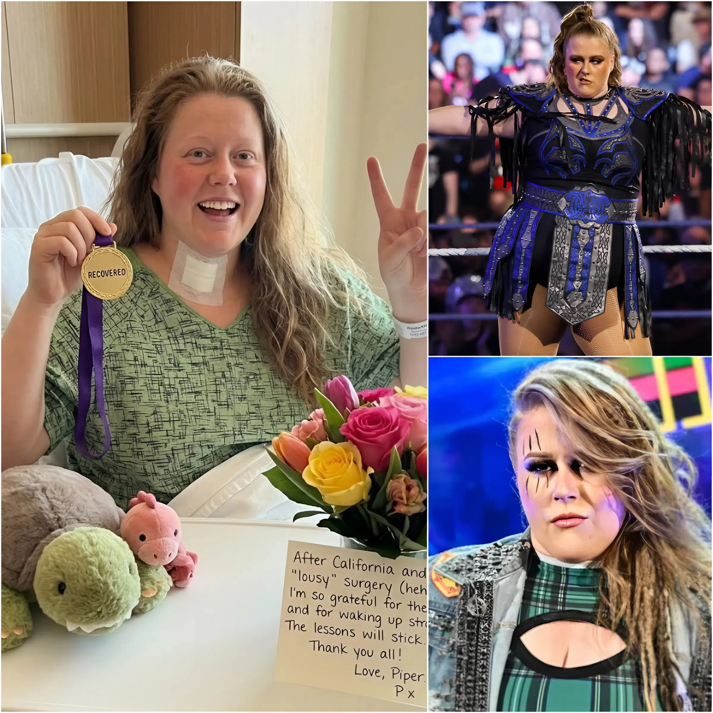 Cover Image for WWE superstar Piper Niven shares an update after undergoing significant neck surgery, following her absence since August 2025 due to a potentially career-threatening injury