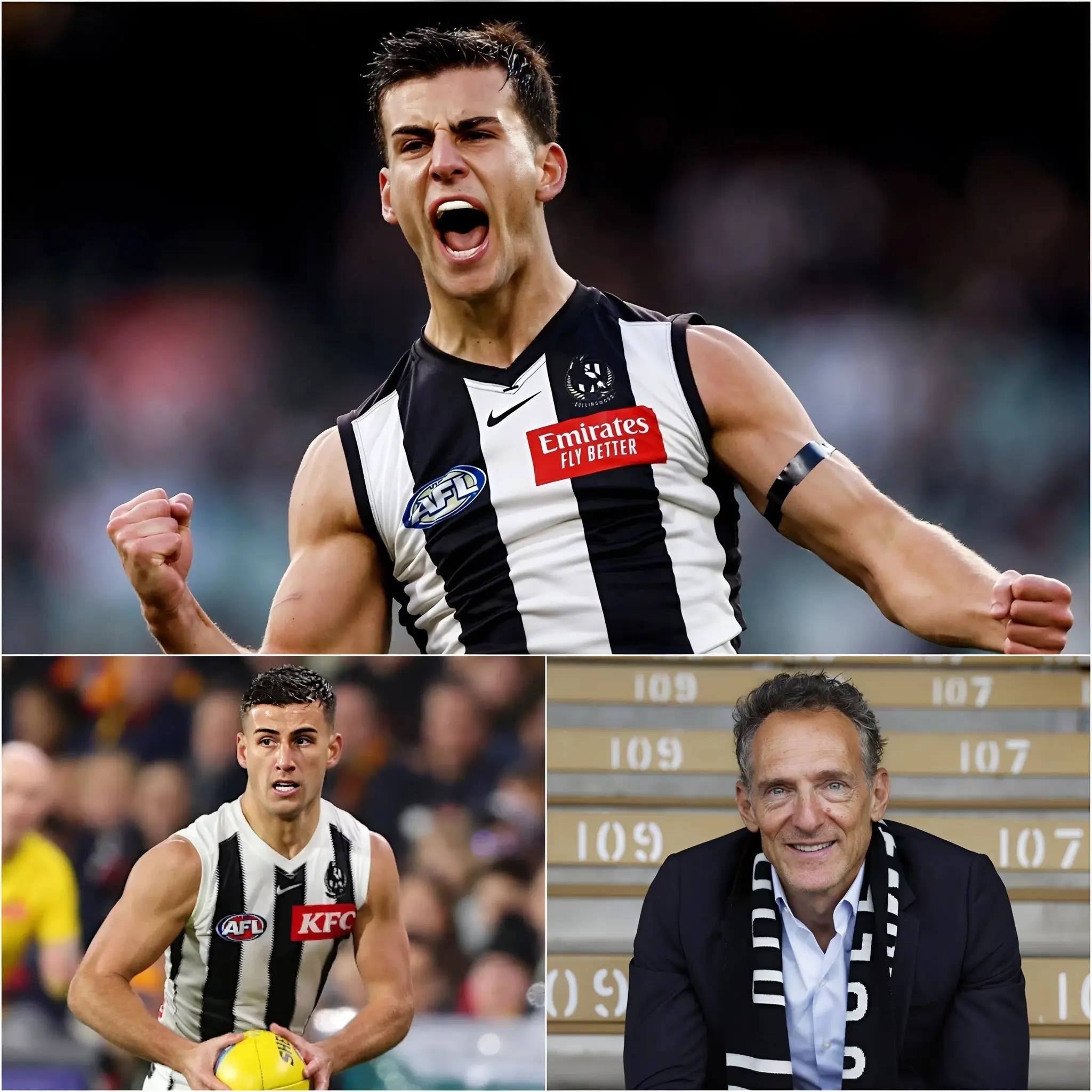 Cover Image for In a move that has sent shockwaves across the AFL, the Collingwood Football Club has officially announced an unprecedented deal with young superstar Nick Daicos.
